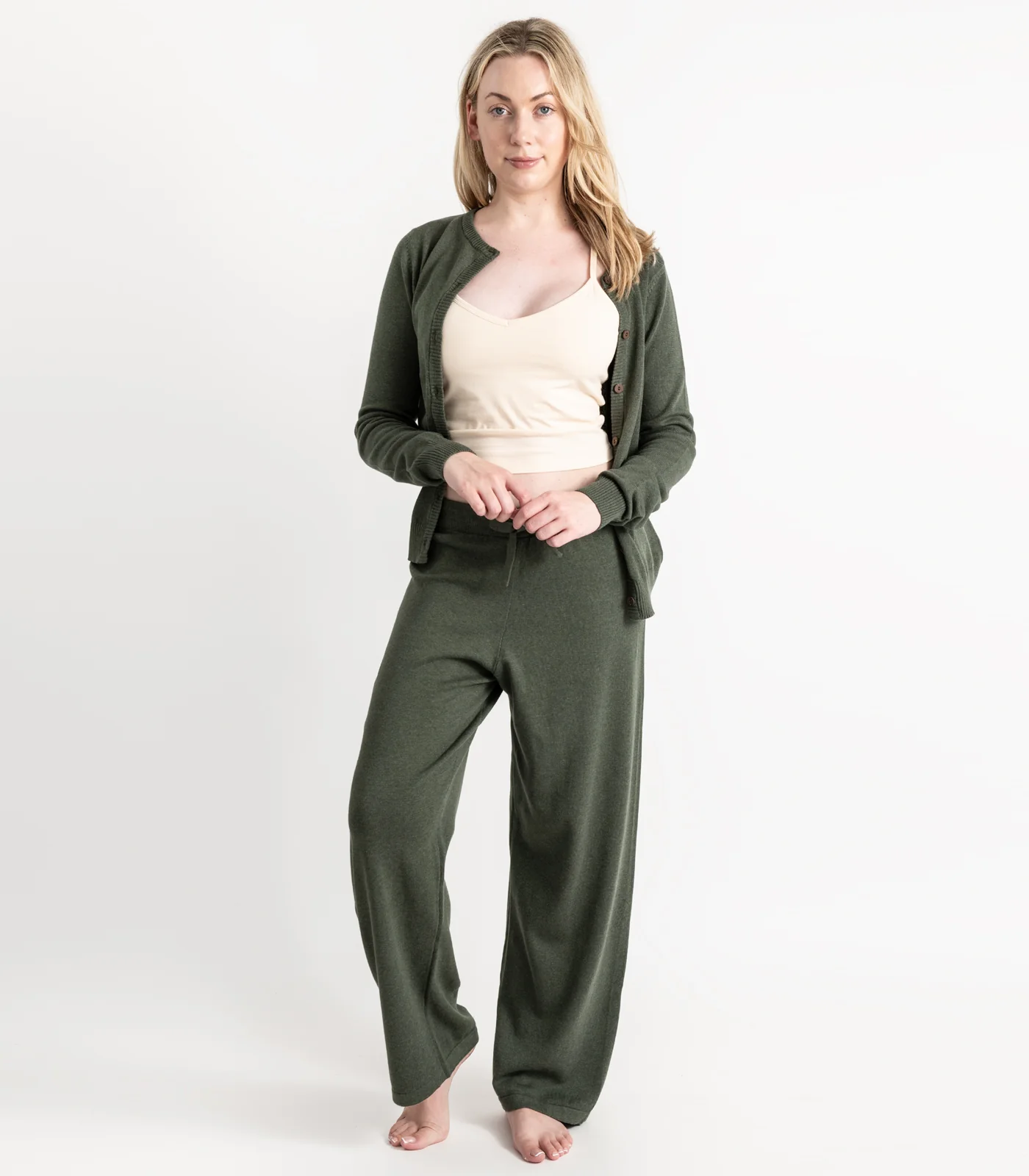 Organic Cotton Fine Knit Cardigan - Image 12