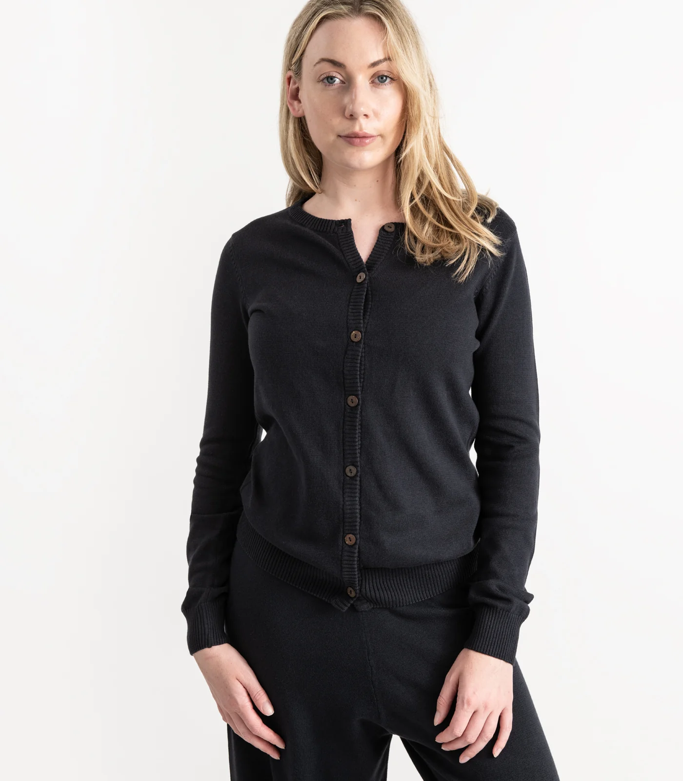 Organic Cotton Fine Knit Cardigan - Image 14