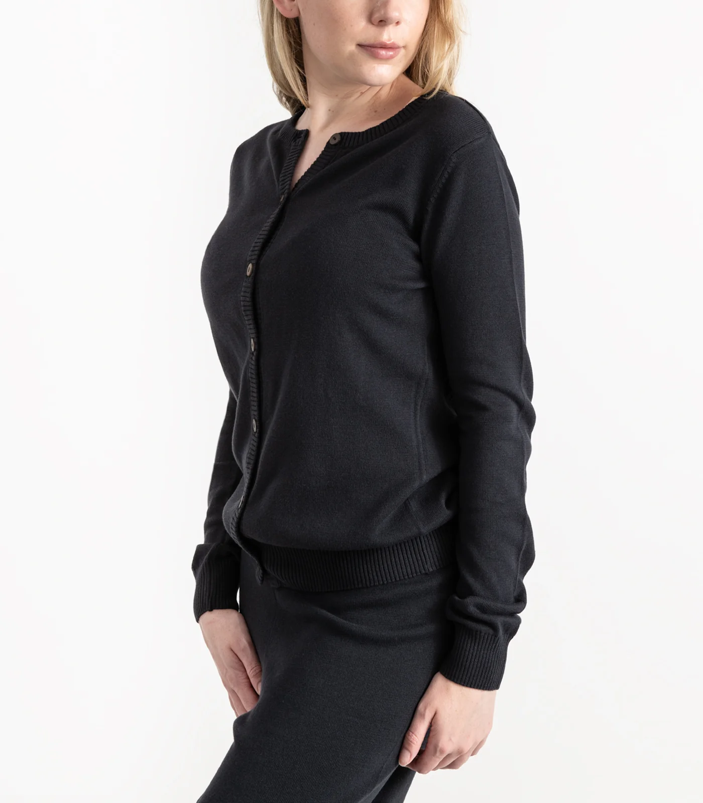 Organic Cotton Fine Knit Cardigan - Image 15