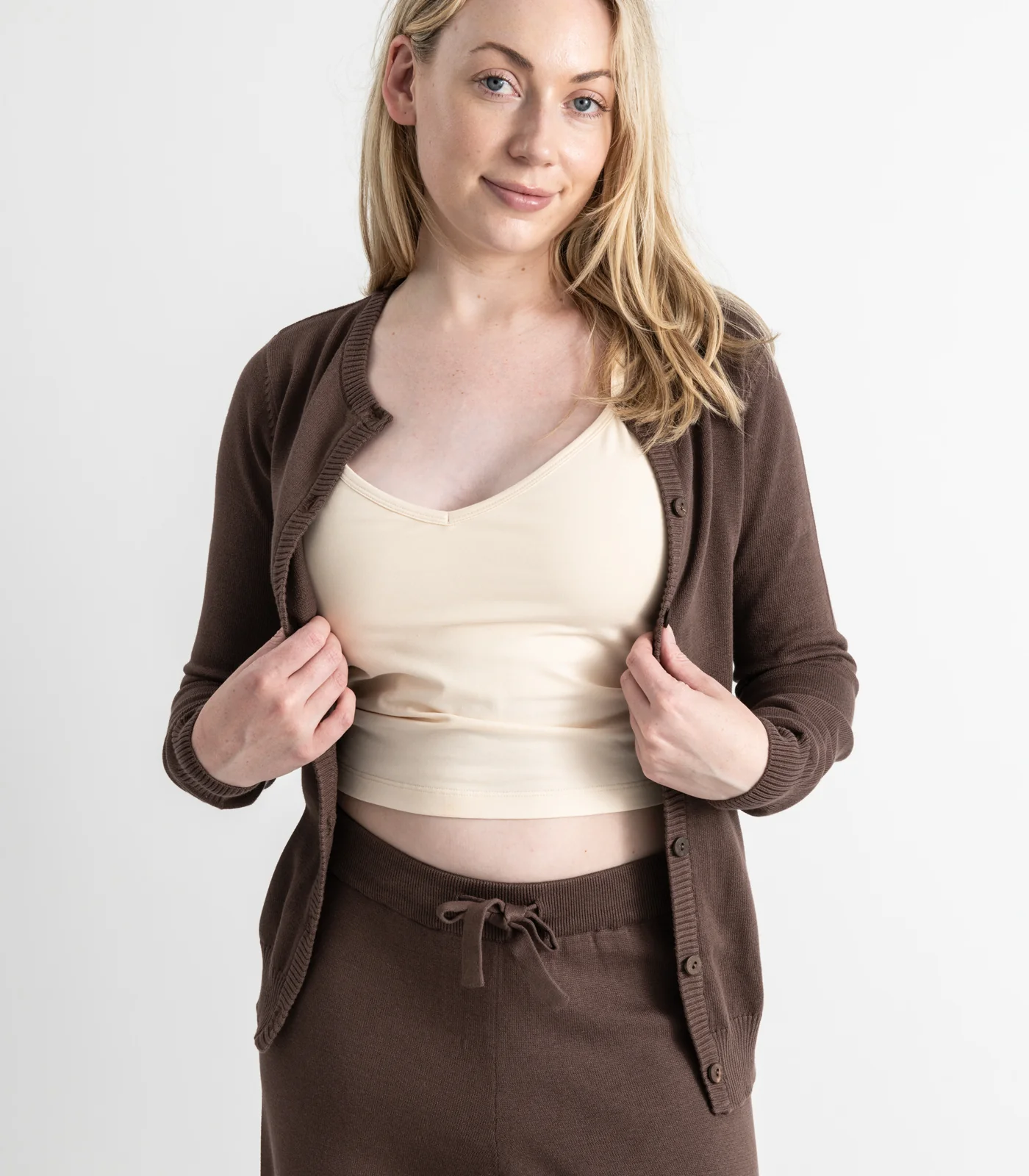 Organic Cotton Fine Knit Cardigan - Image 4