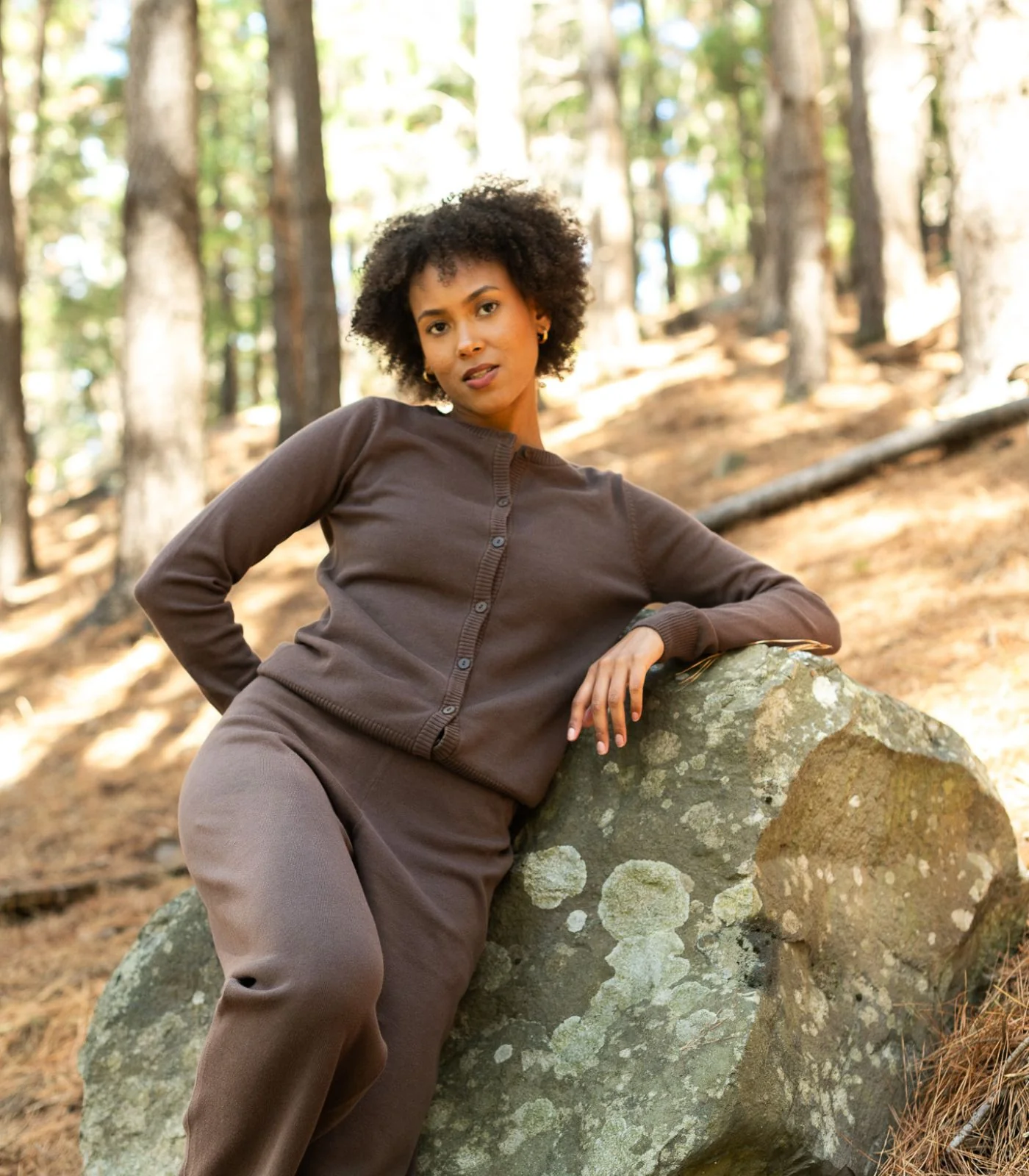 Organic Cotton Fine Knit Cardigan - Image 6
