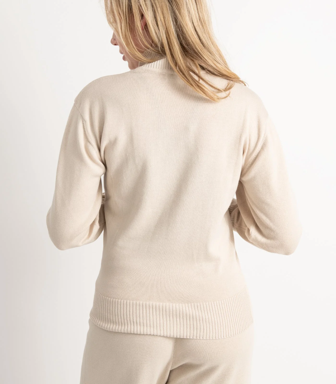 Organic Cotton Fine Knit High Neck Jumper - Image 17