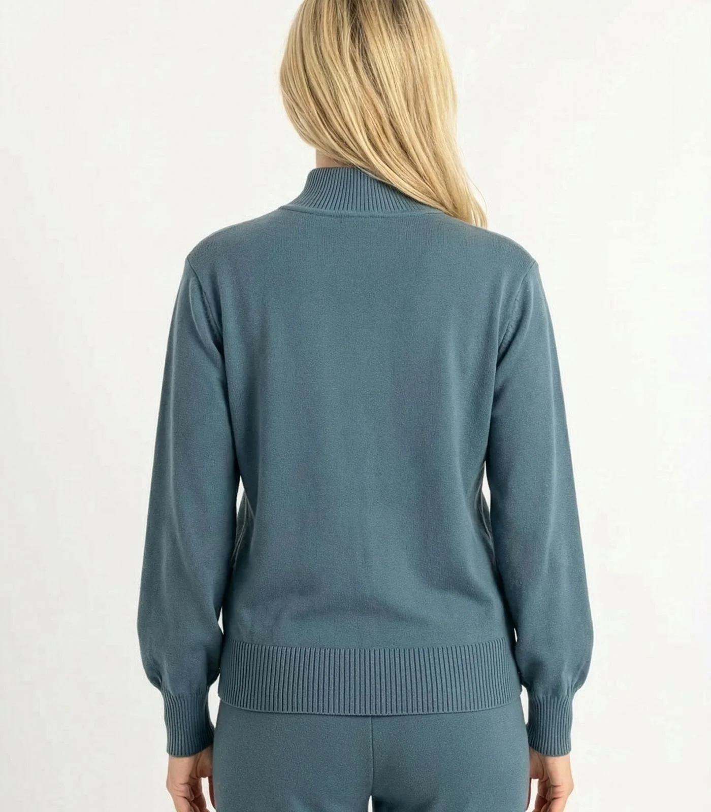 Organic Cotton Fine Knit High Neck Jumper - Image 21
