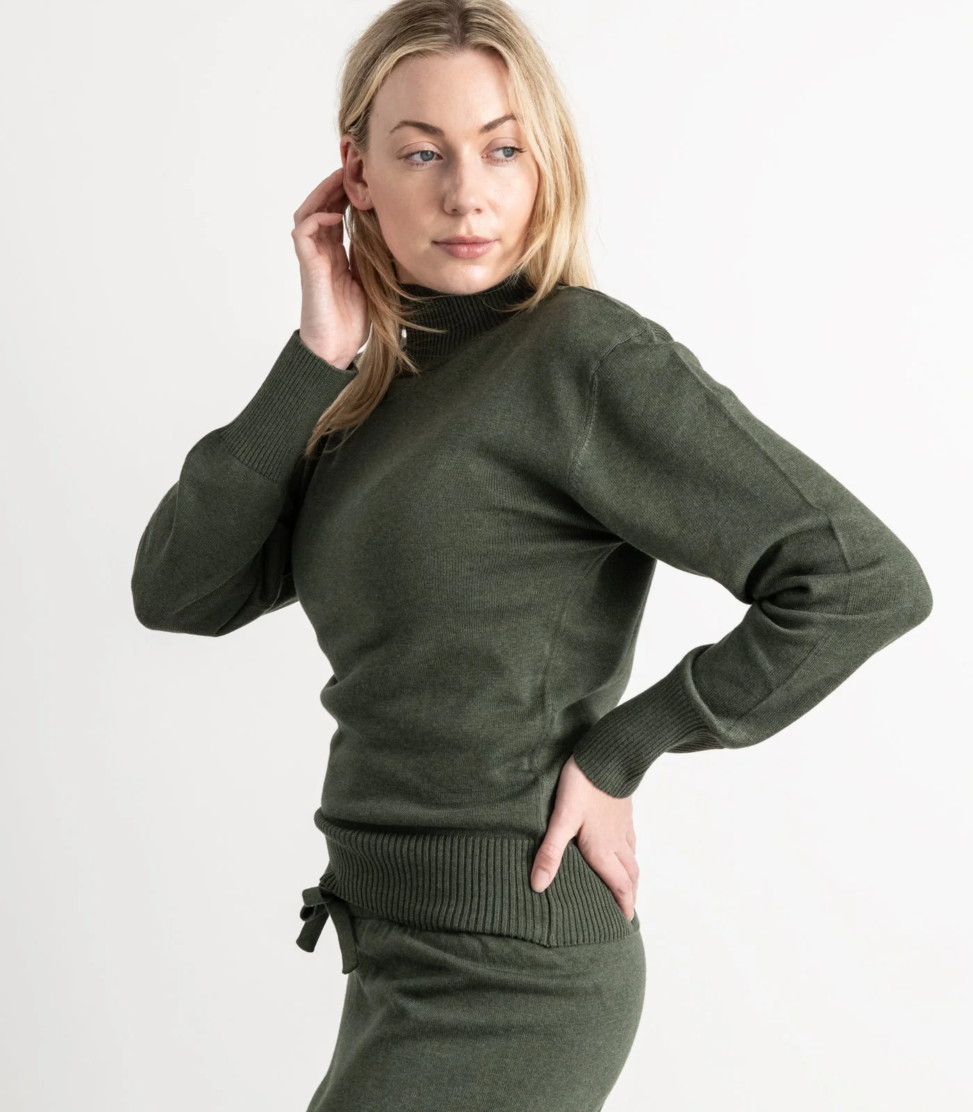 Organic Cotton Fine Knit High Neck Jumper - Image 6