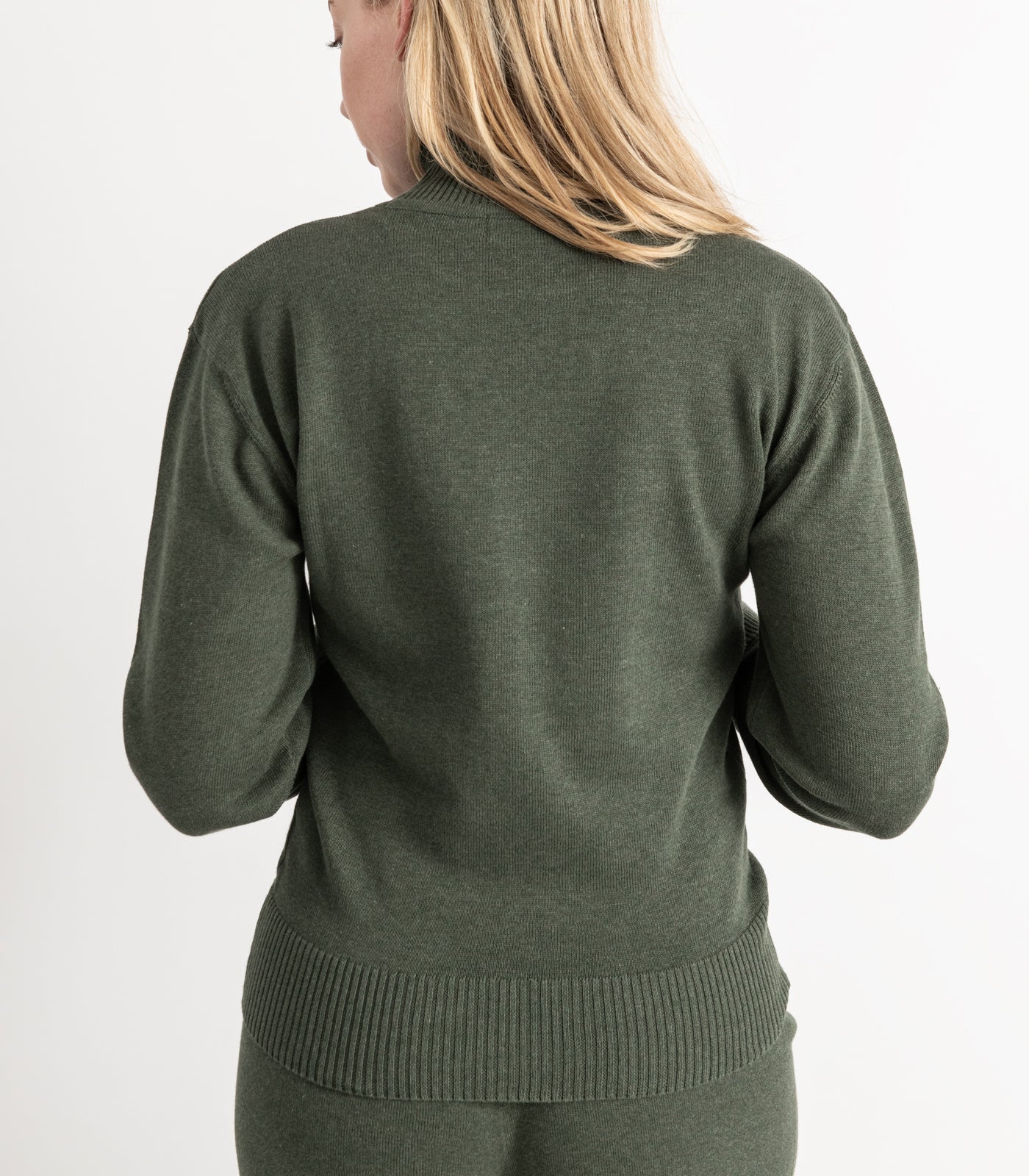 Organic Cotton Fine Knit High Neck Jumper - Image 7