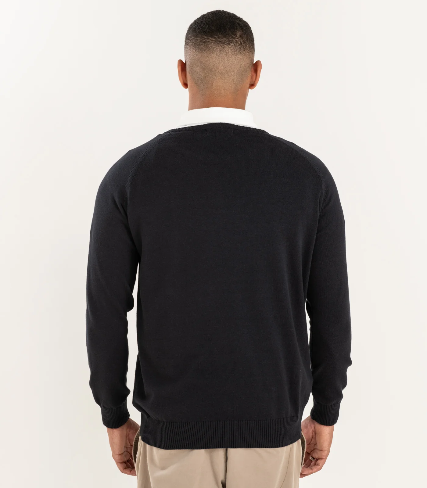 Organic Cotton Fine Knit Round Neck Sweater - Image 5