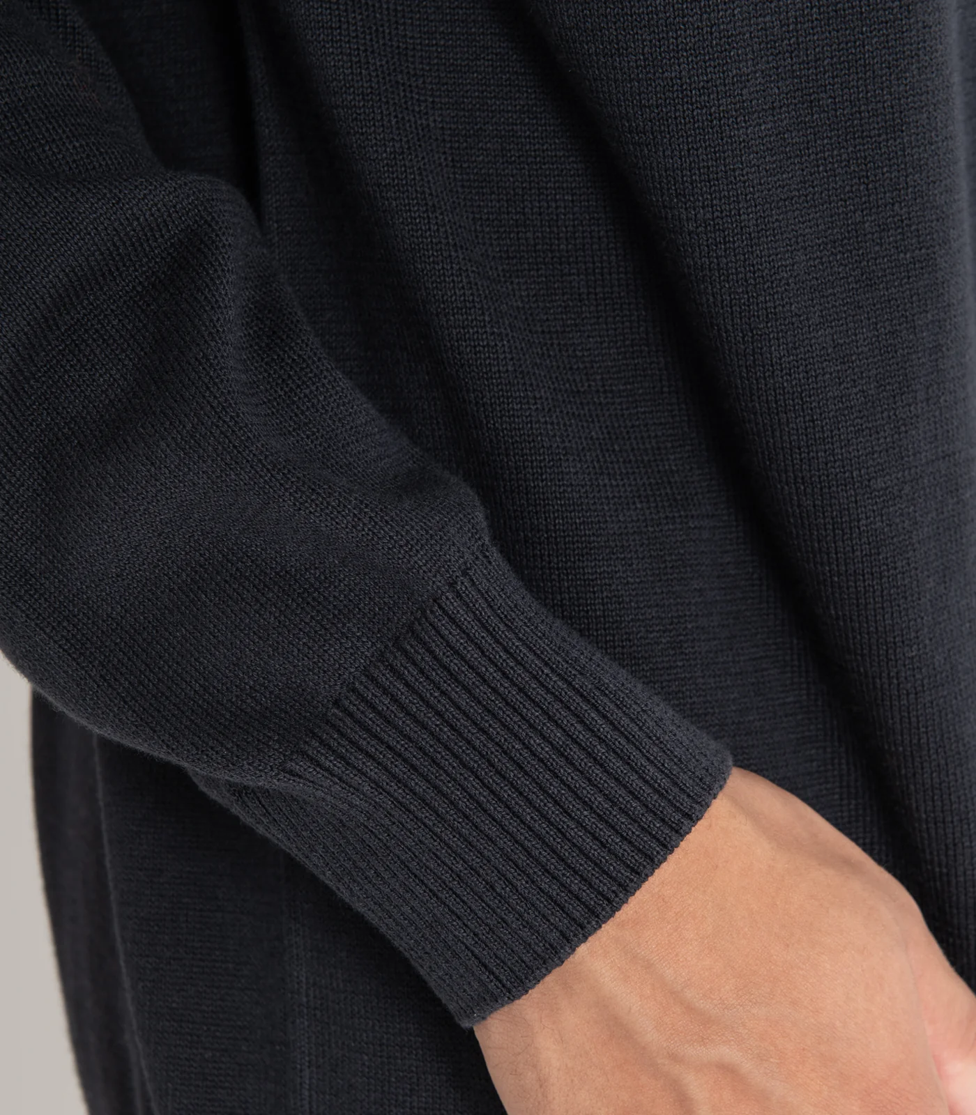 Organic Cotton Fine Knit Round Neck Sweater - Image 7