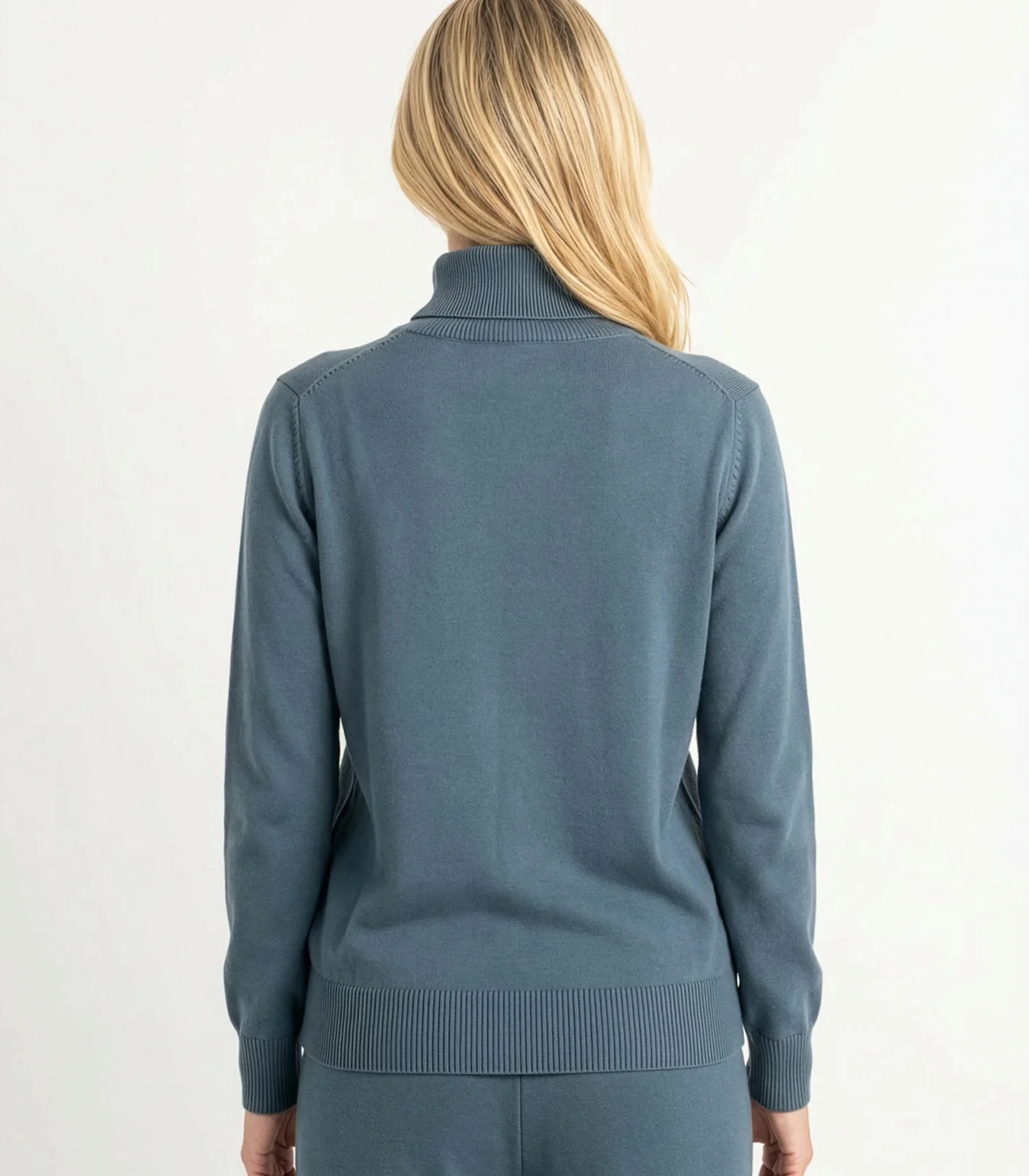 Organic Cotton Fine Knit Turtleneck Jumper - Image 13