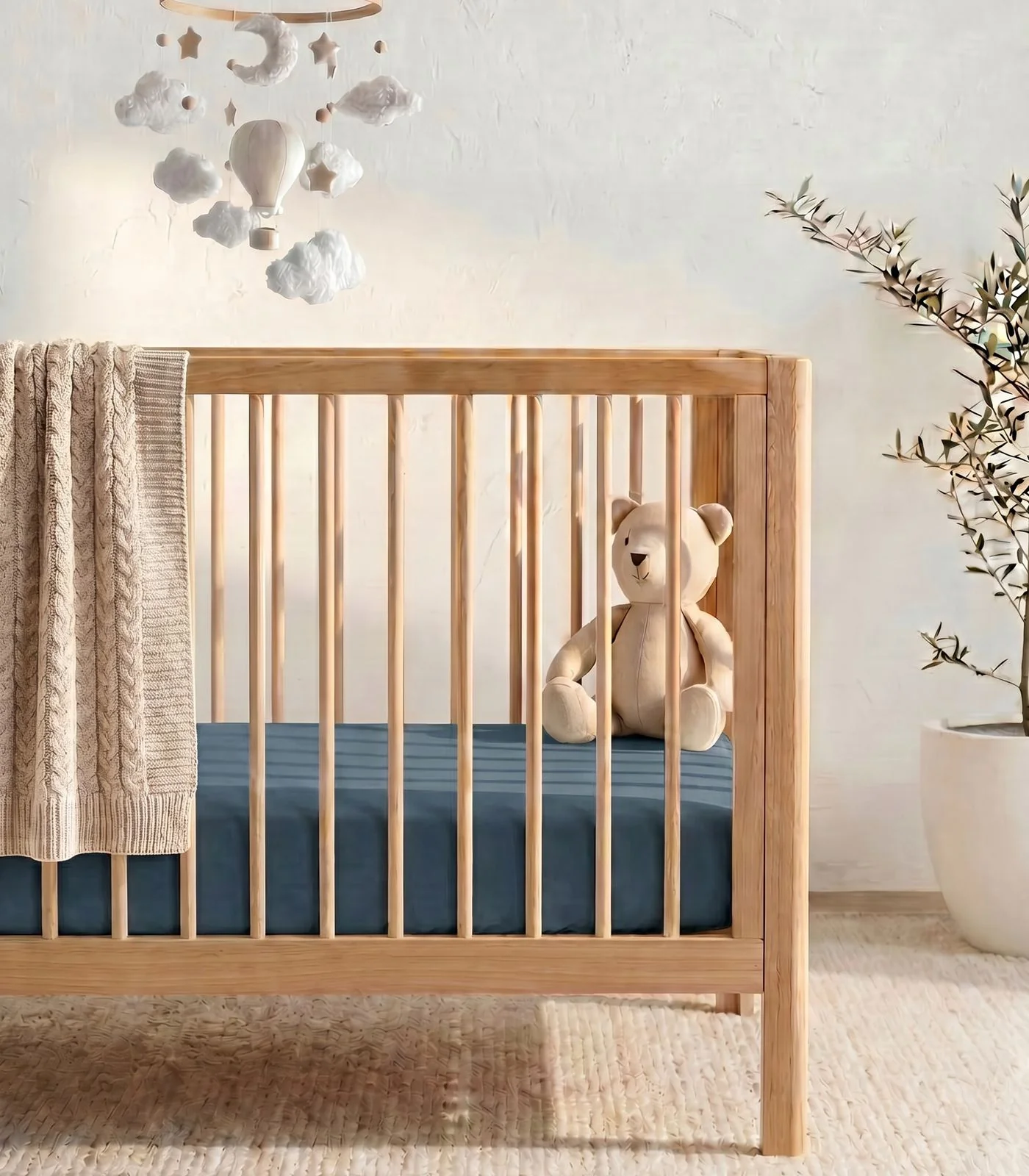 Organic Cotton Fitted - Sateen Cot Sheet - Image 7