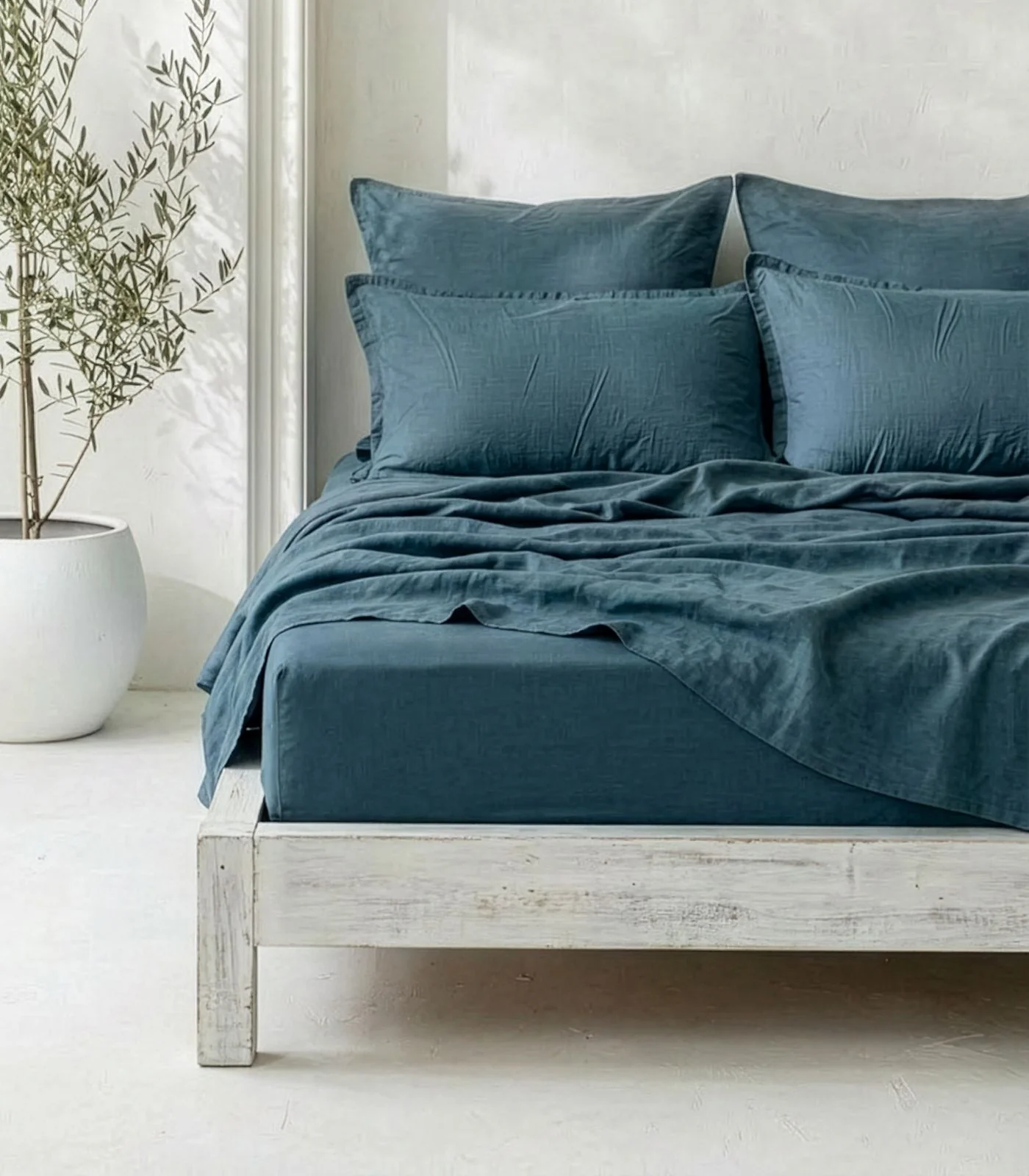 Fitted - Organic Linen Sheet - Image 17