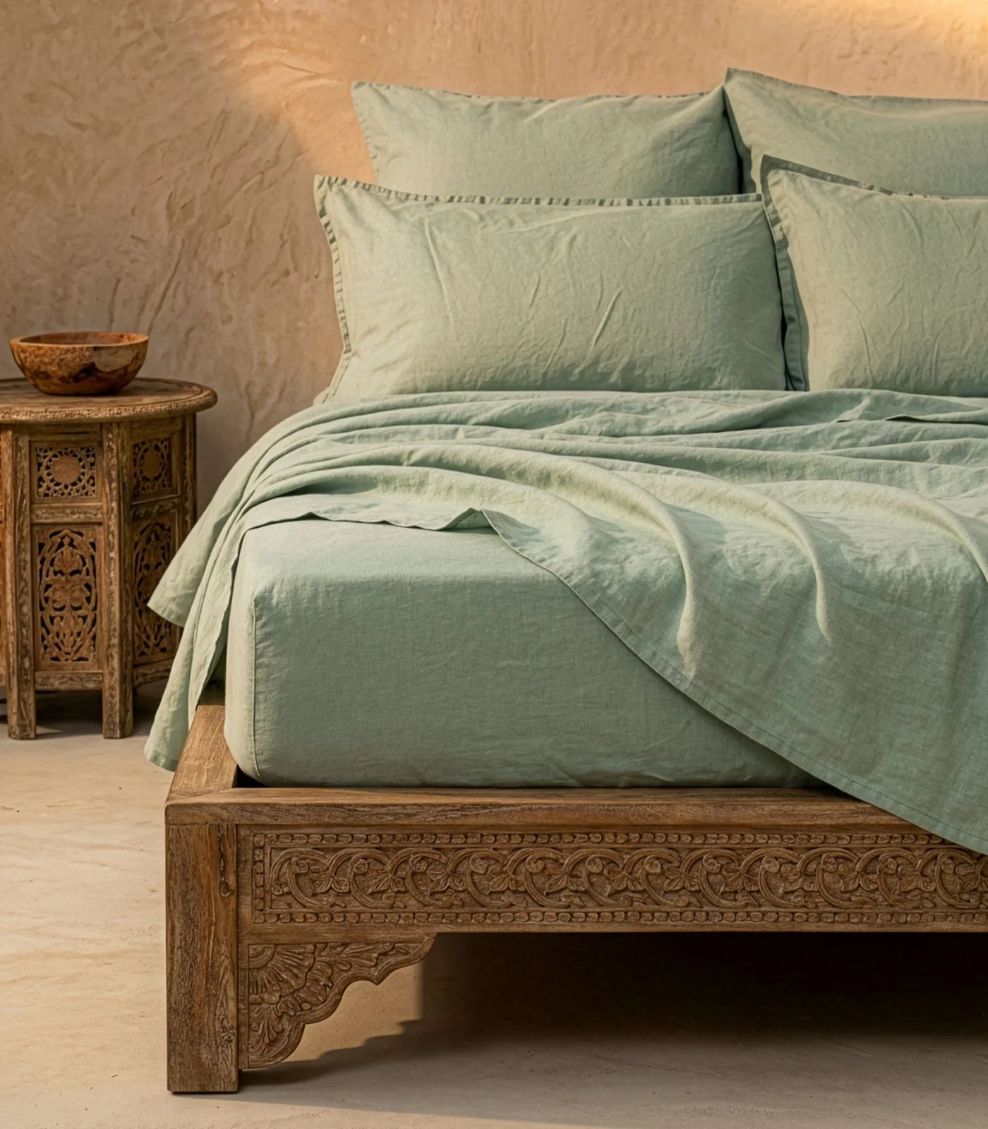 Fitted - Organic Linen Sheet - Image 26