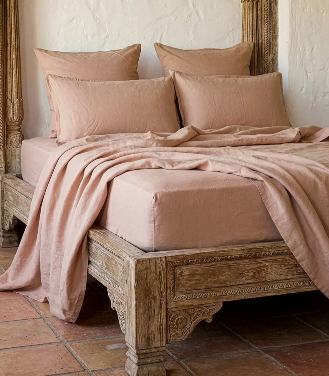 Fitted - Organic Linen Sheet - Image 29