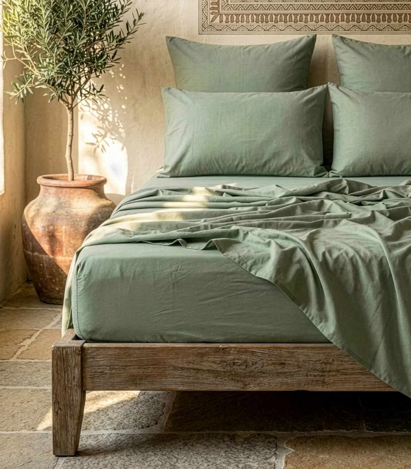 Organic Cotton Fitted - Percale Sheet - Image 7
