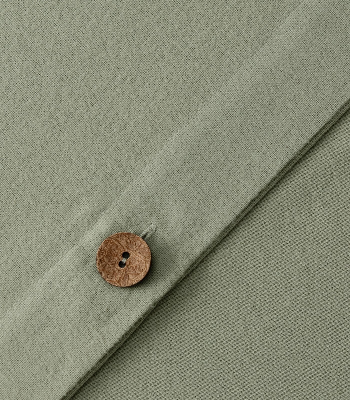 Organic Cotton Flannelette Plain Quilt Cover Set - Whipstitch - Image 13
