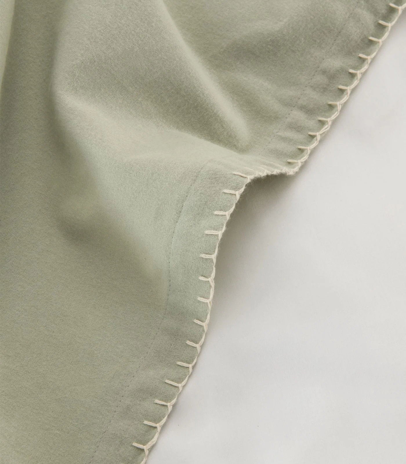 Organic Cotton Flannelette Throw - Whipstitch - Image 4