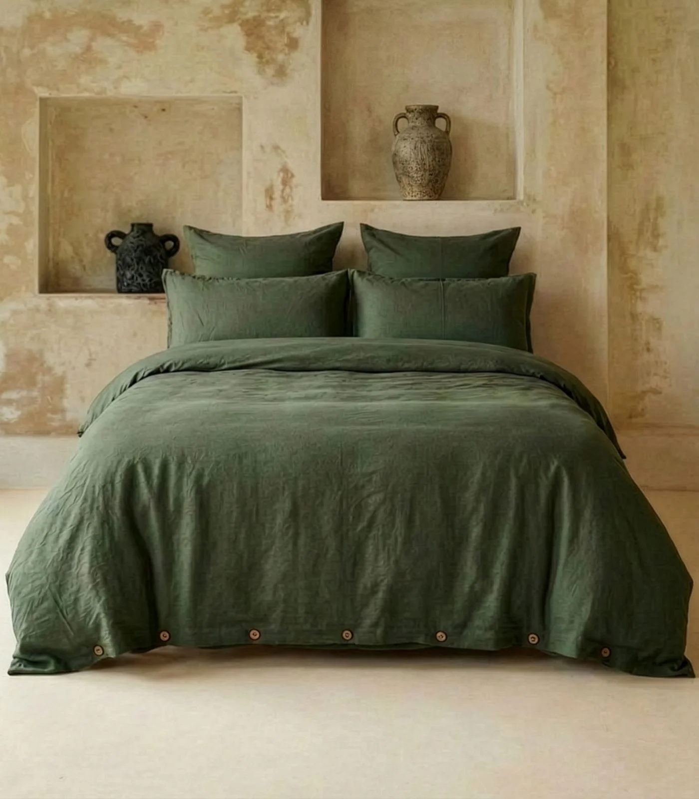 Organic Linen Plain Quilt Cover Set - Image 39