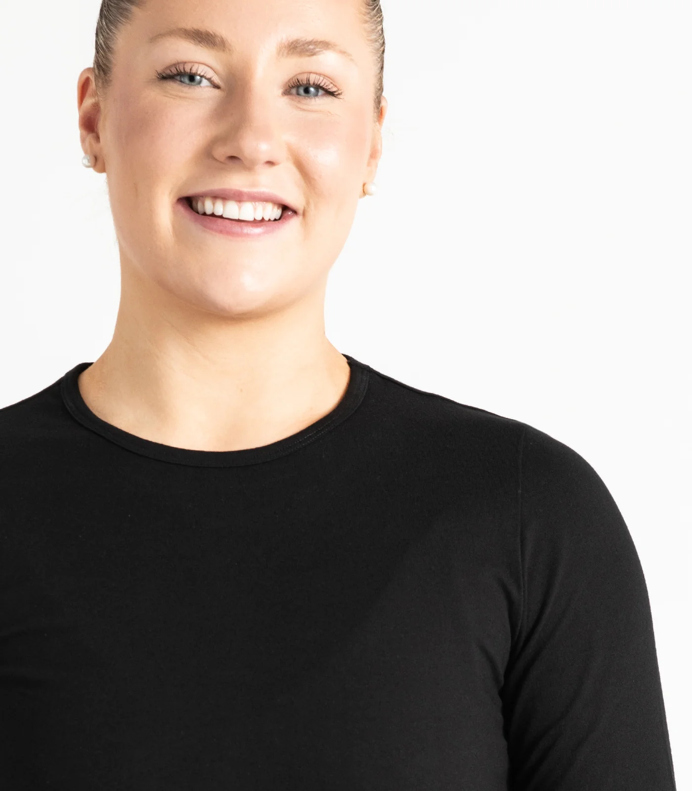 Organic Cotton Long Sleeve Fitted Crop Top - Image 15