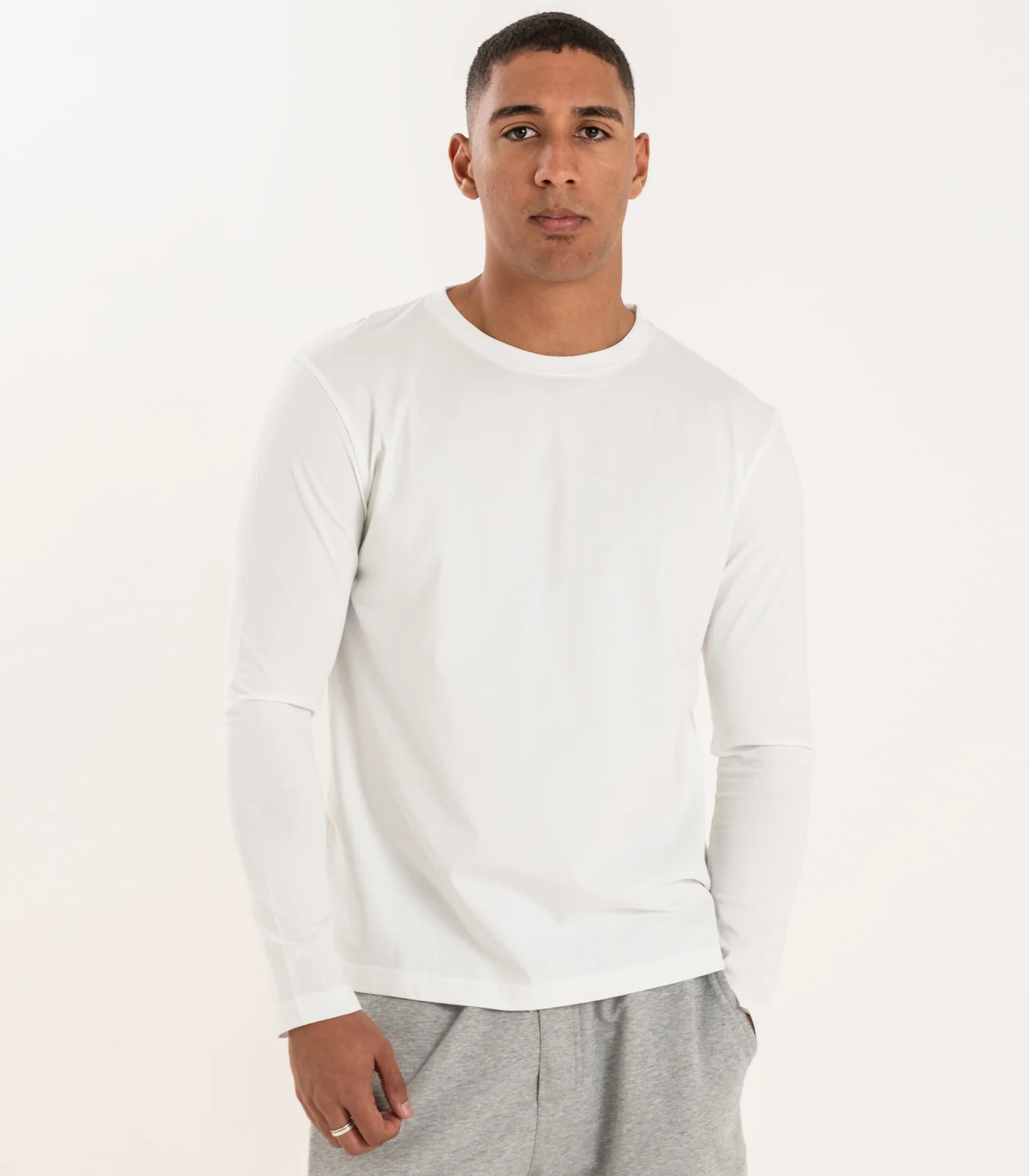 Men's Organic Cotton Basic Long Sleeve Top - Image 5