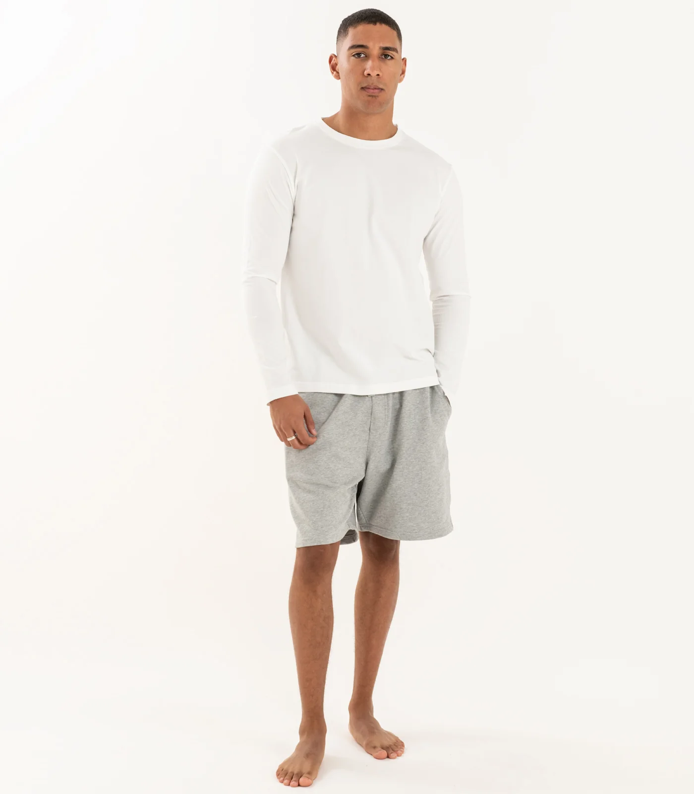 Men's Organic Cotton Basic Long Sleeve Top - Image 8