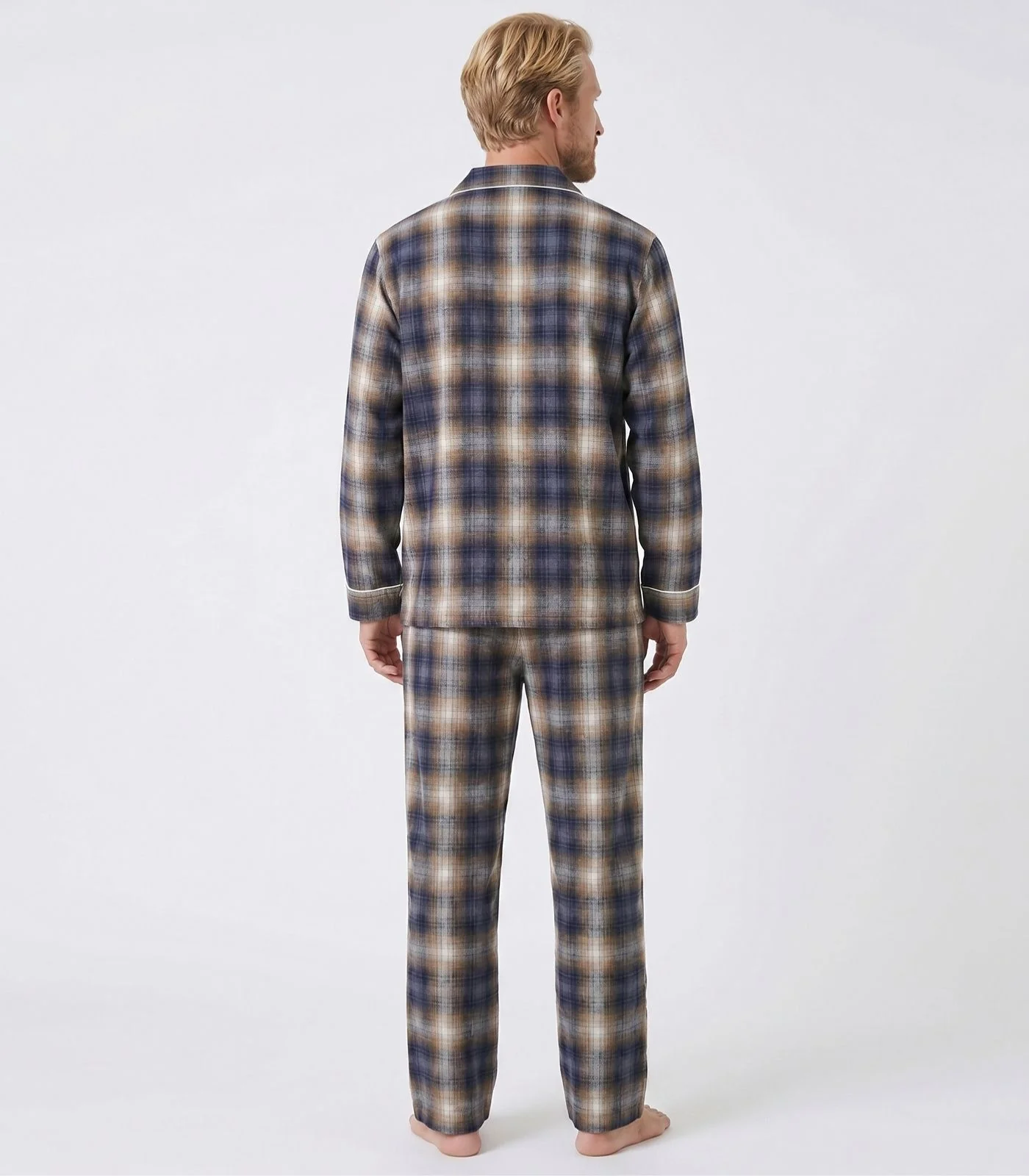 Men's Organic Cotton Flannelette Long PJ Set - Image 10