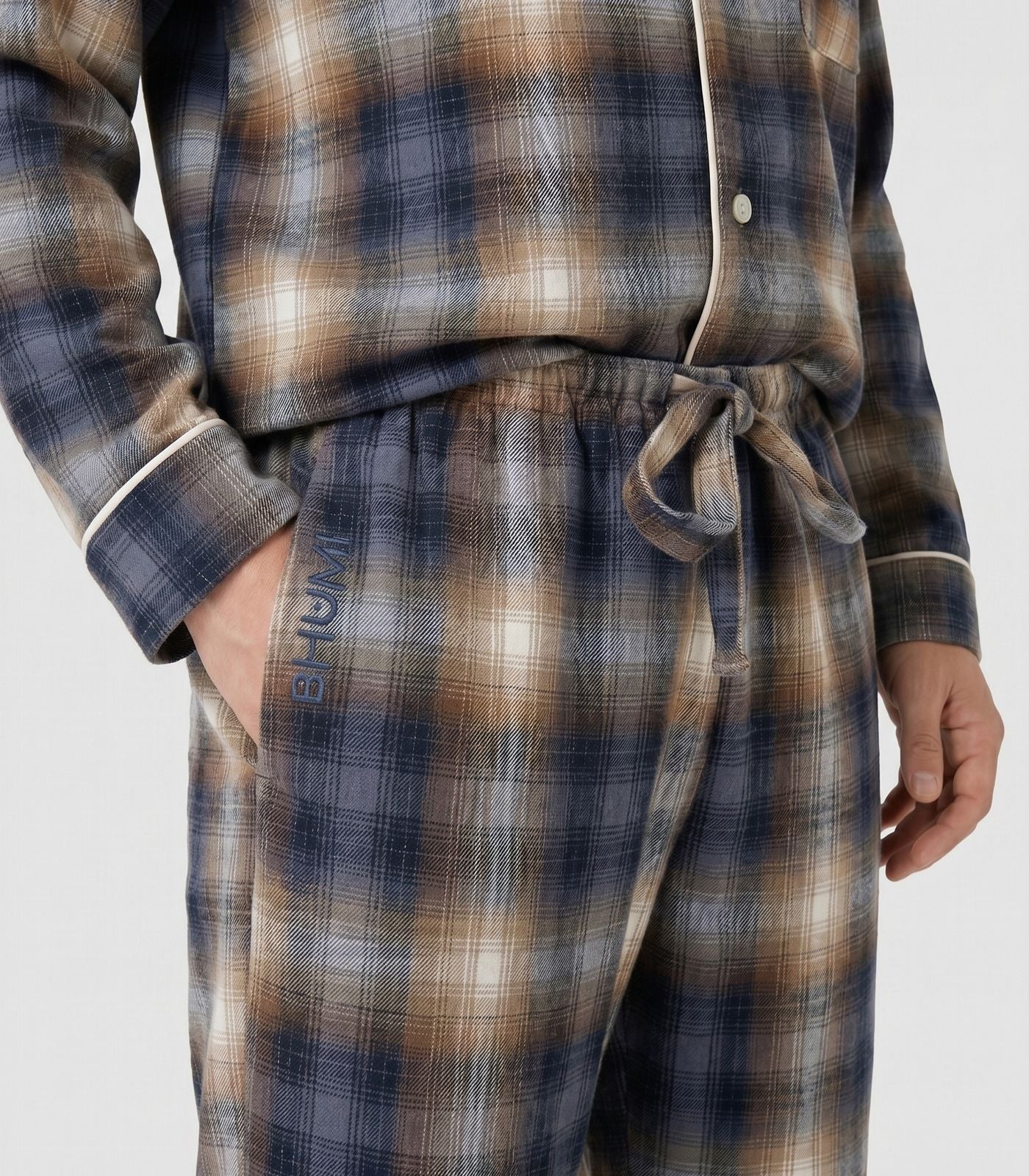Men's Organic Cotton Flannelette Long PJ Set - Image 12