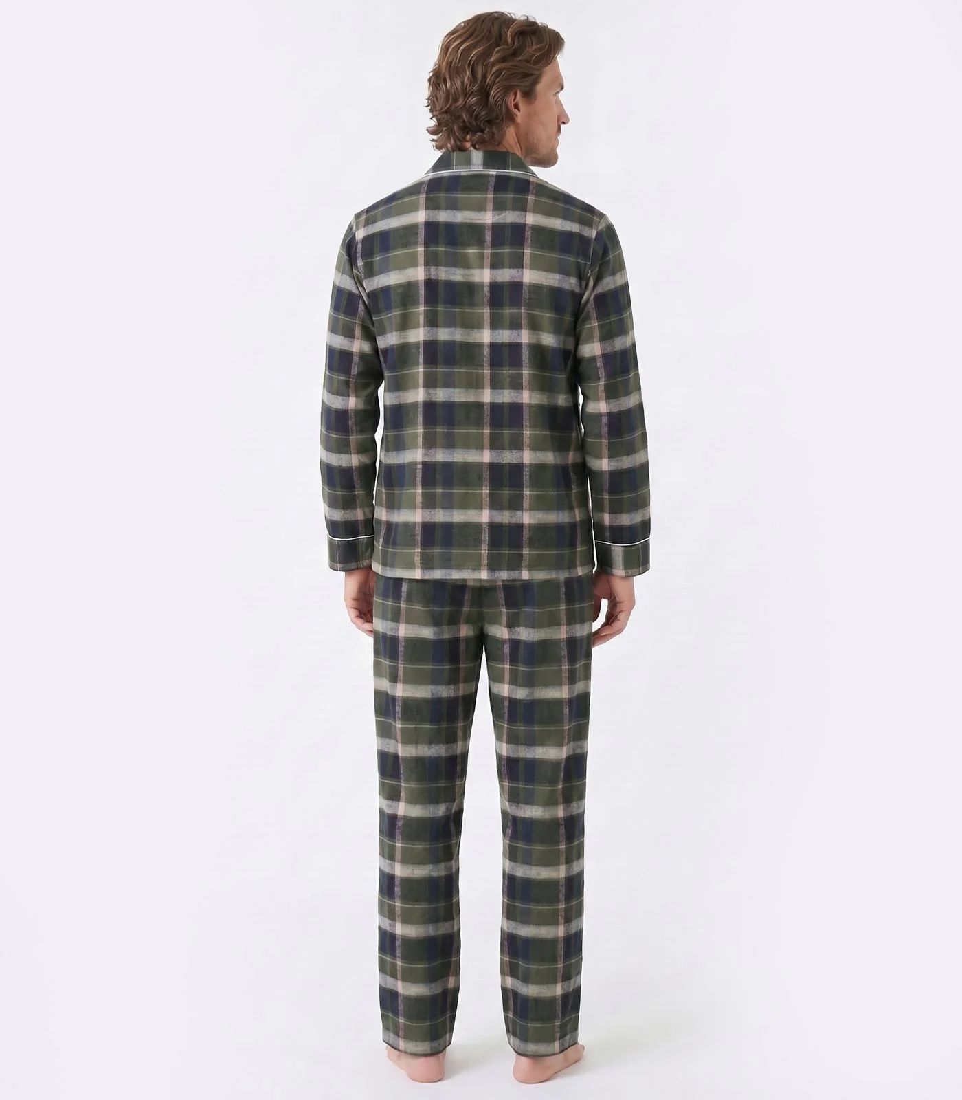 Men's Organic Cotton Flannelette Long PJ Set - Image 3