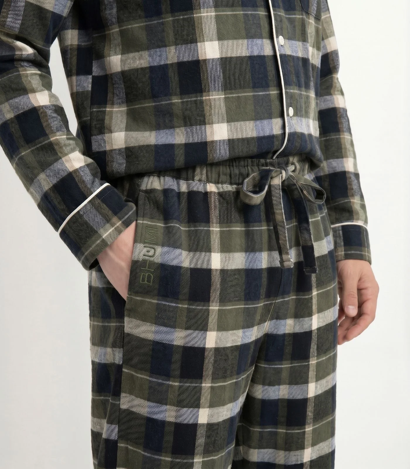 Men's Organic Cotton Flannelette Long PJ Set - Image 5