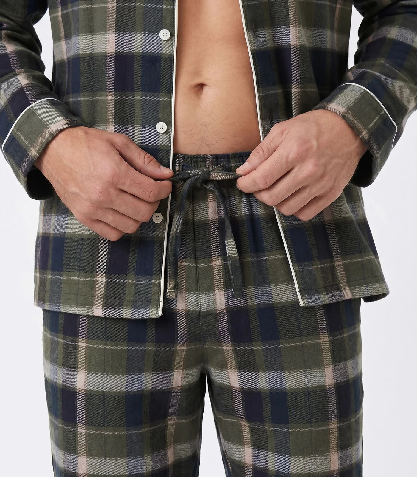 Men's Organic Cotton Flannelette Long PJ Set - Image 6
