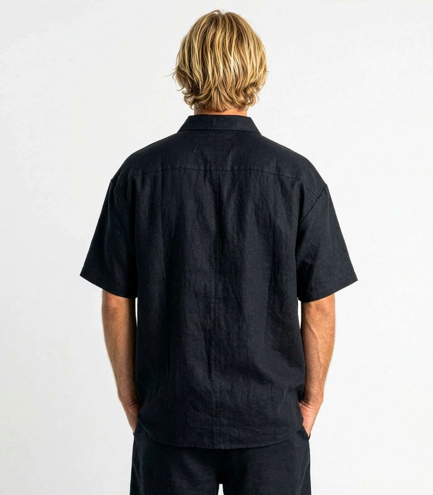 Men's Organic Linen Lounge Shirt - Image 12