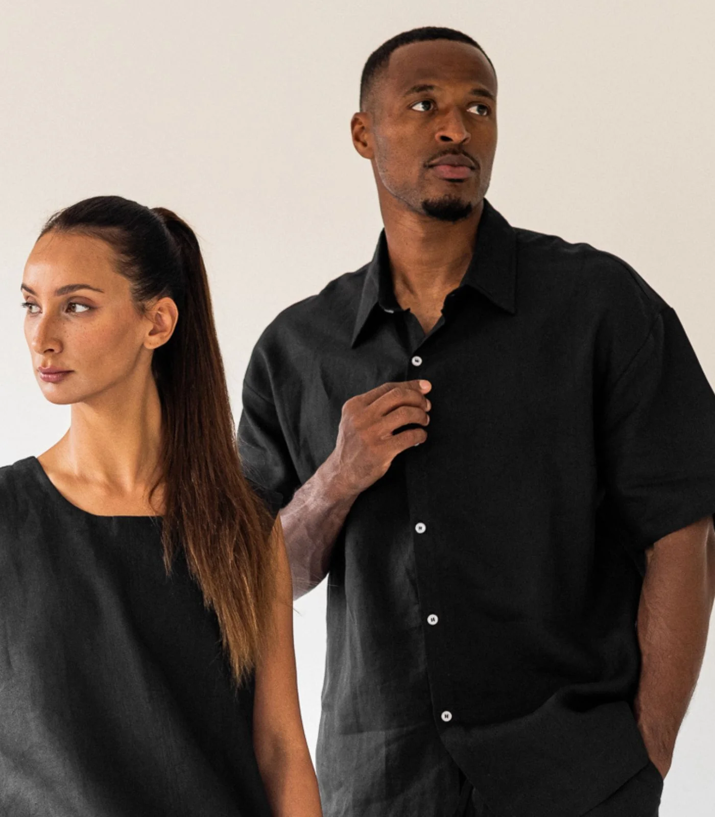 Men's Organic Linen Lounge Shirt - Image 13