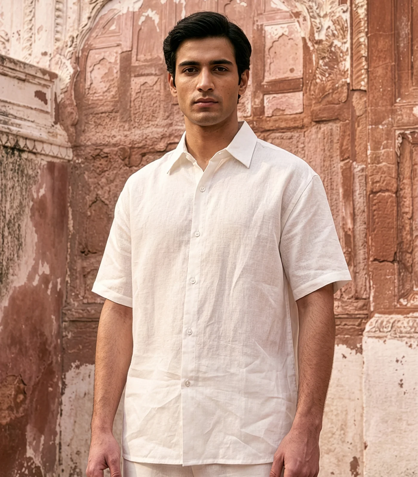 Men's Organic Linen Lounge Shirt - Image 25