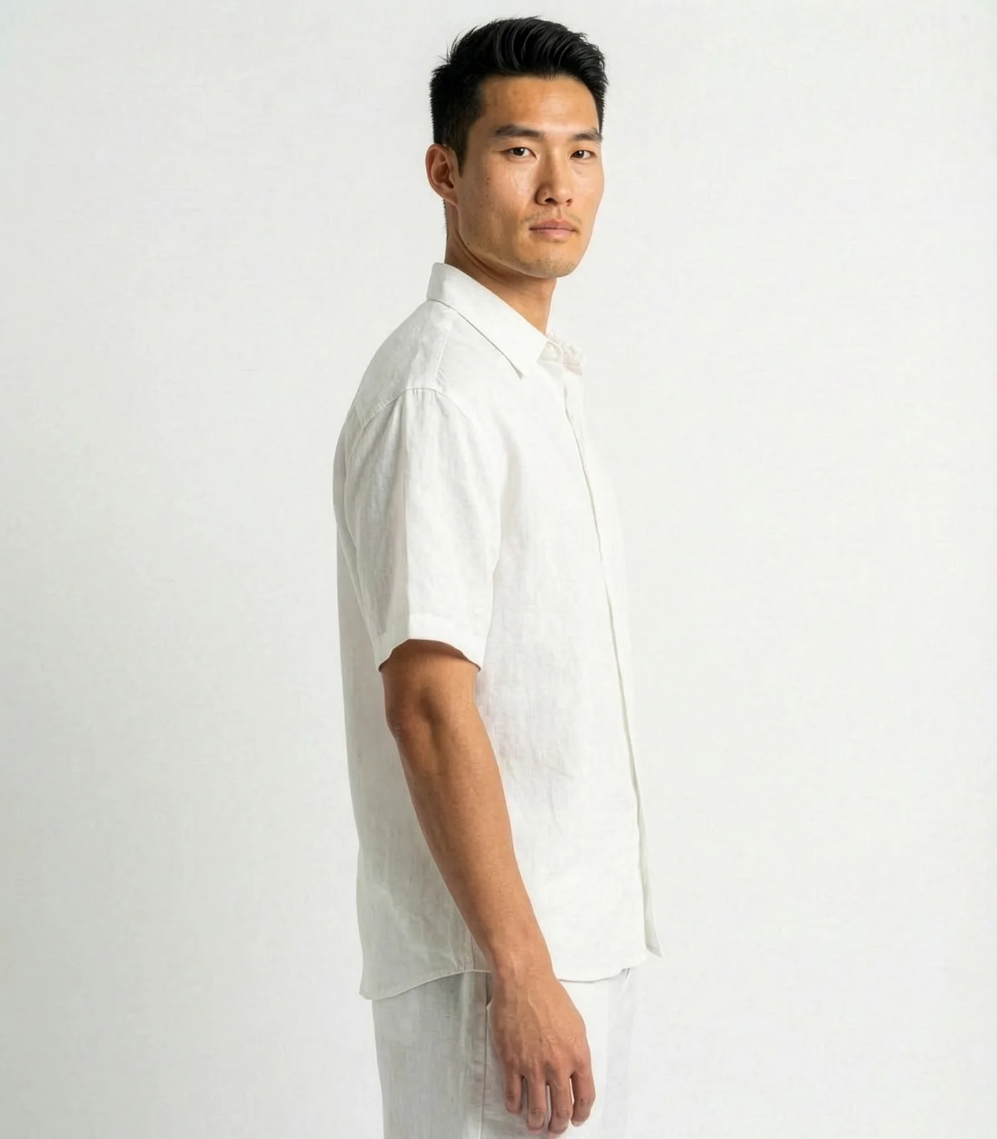 Men's Organic Linen Lounge Shirt - Image 27