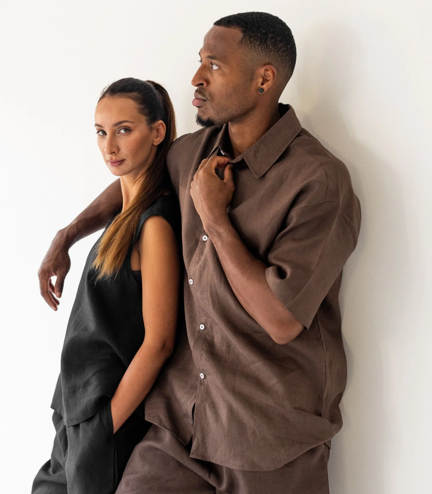 Men's Organic Linen Lounge Shirt - Image 3