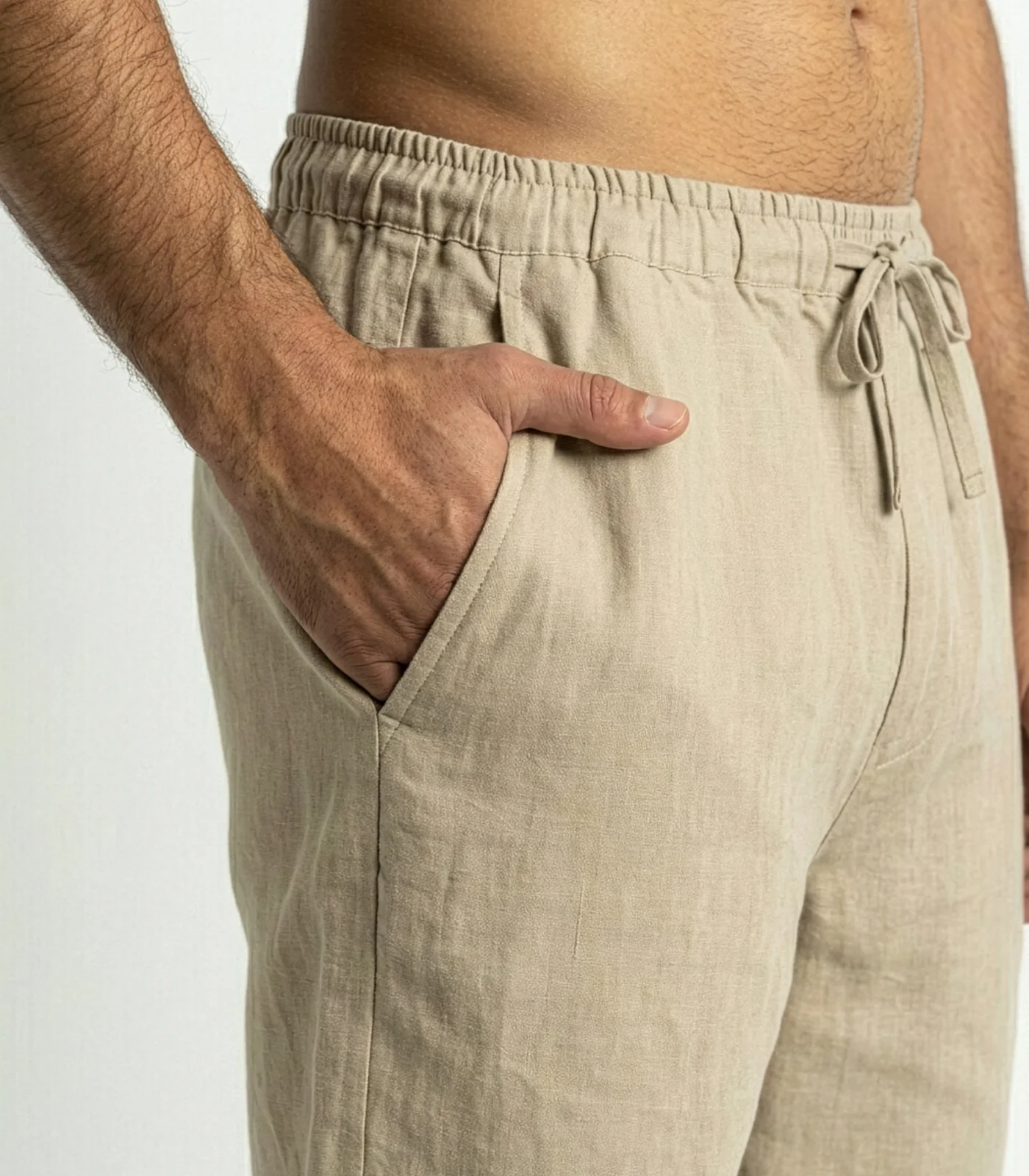 Men’s Organic Linen Lounge Shorts - Image 24