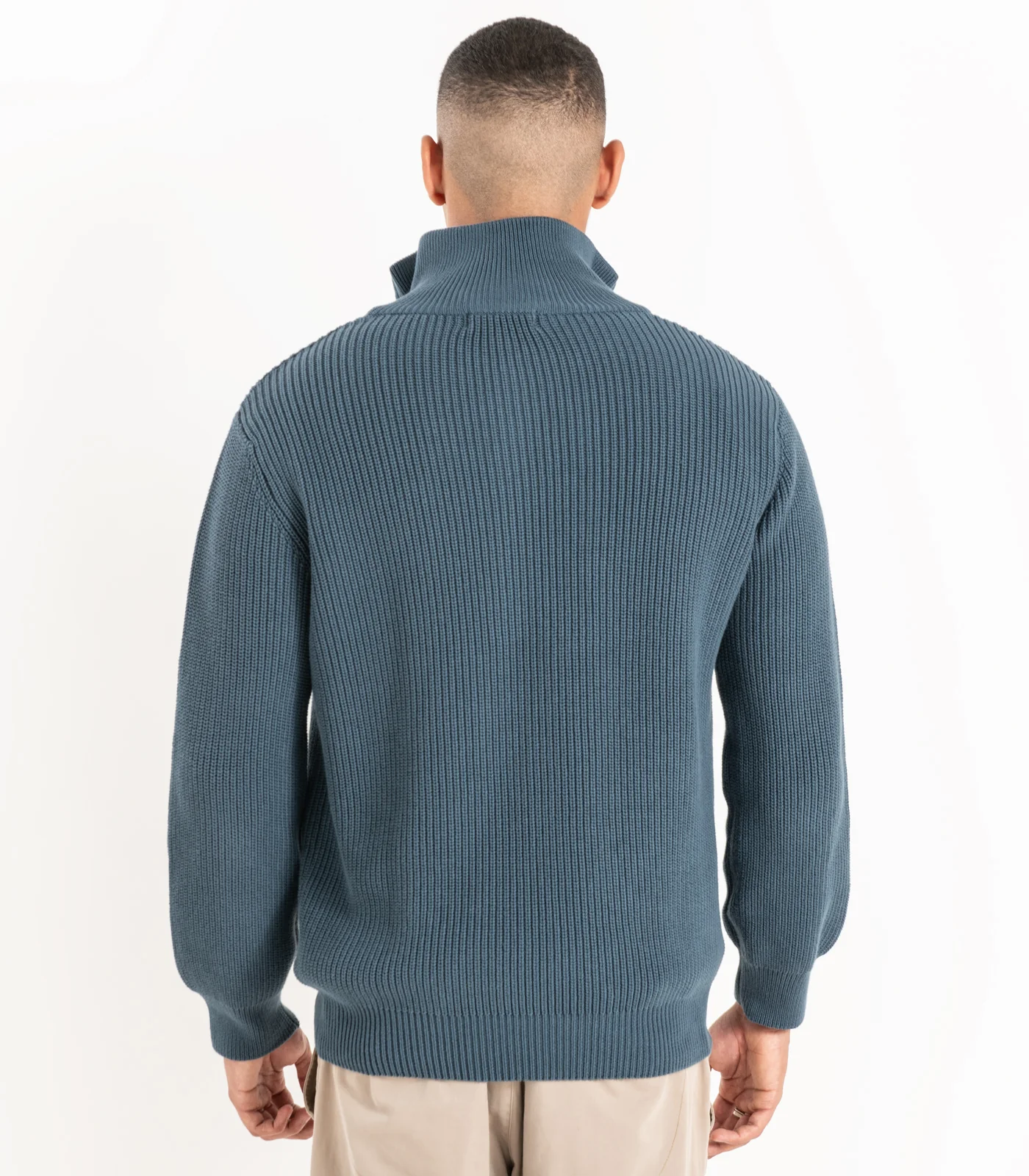 Organic Cotton Zip Knit Sweater - Image 23
