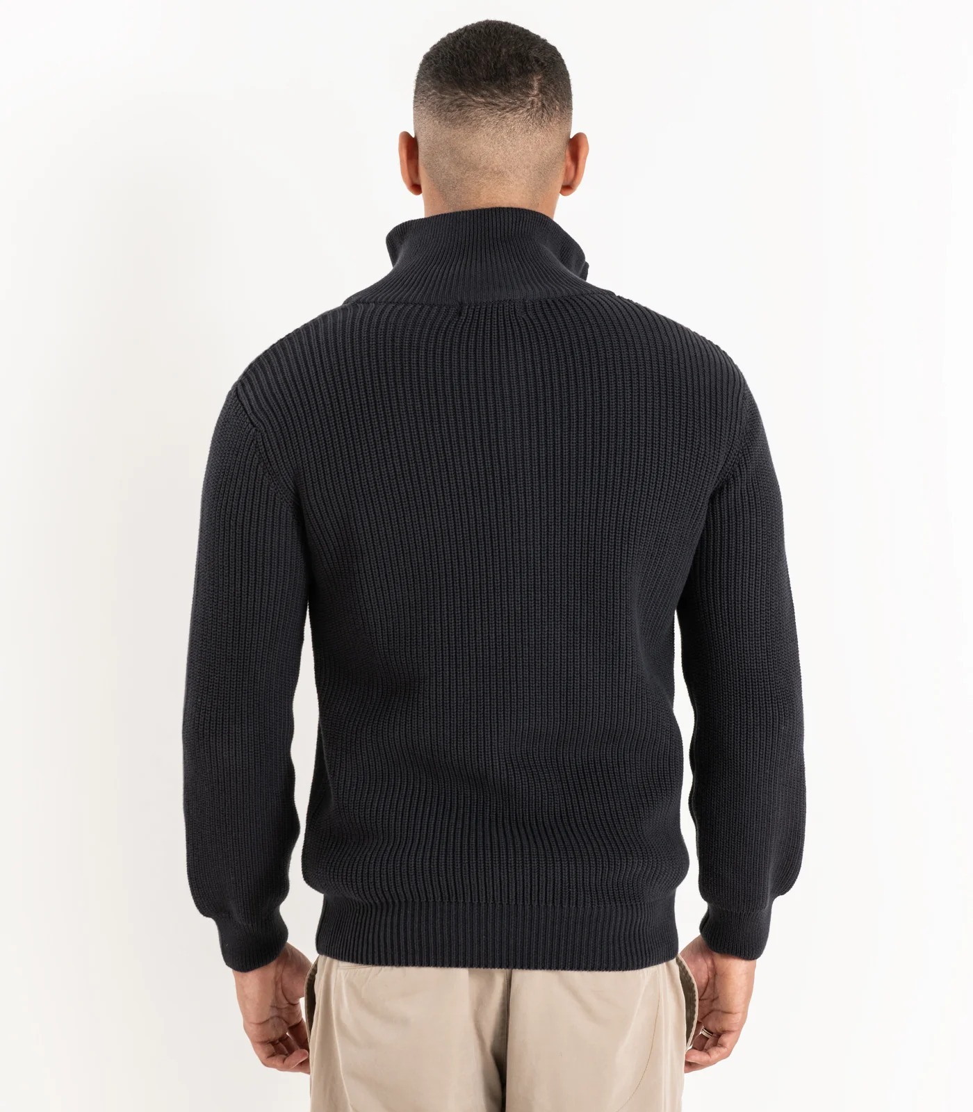 Organic Cotton Zip Knit Sweater - Image 9