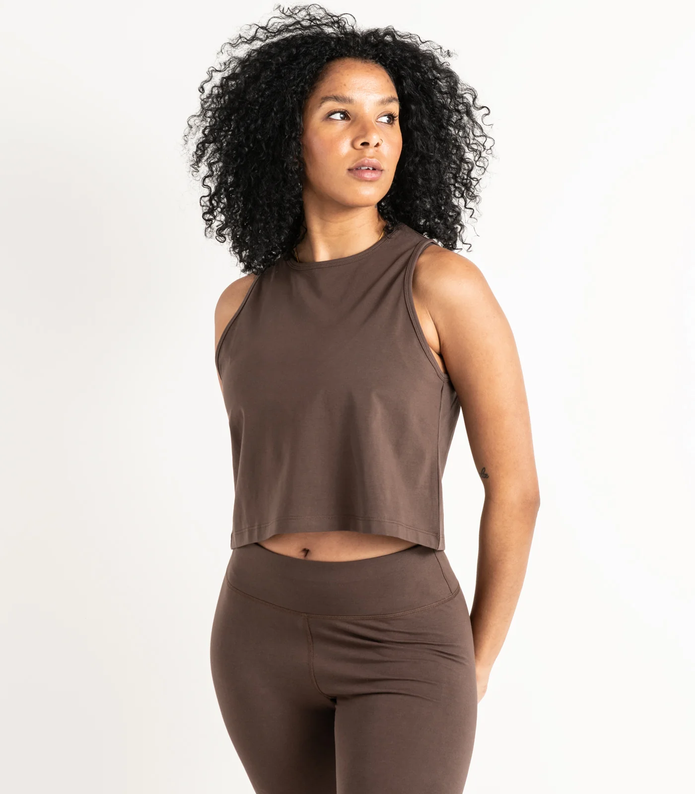 Organic Cotton Cropped Lounge Tank - Last Chance