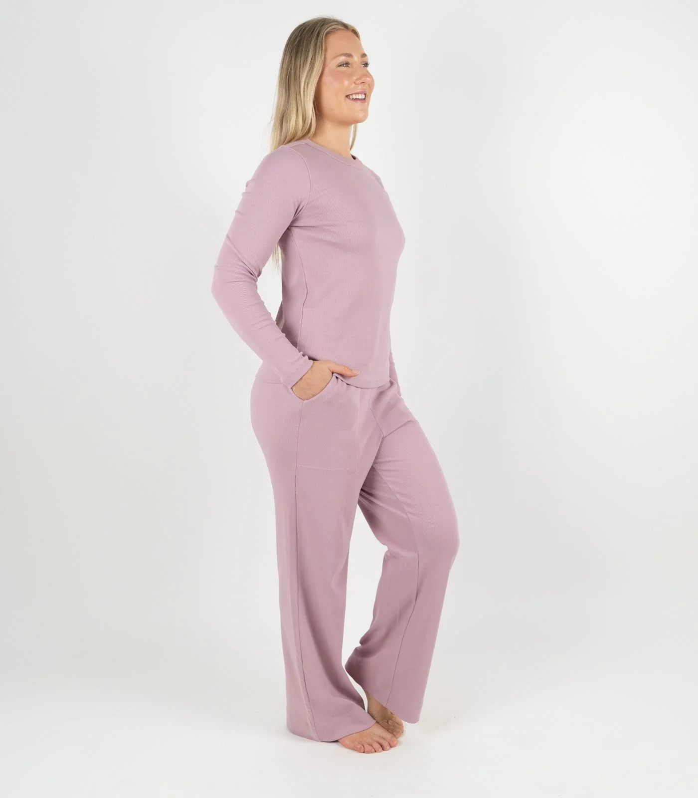Organic Cotton Ribbed Long Sleeve Top - Image 15