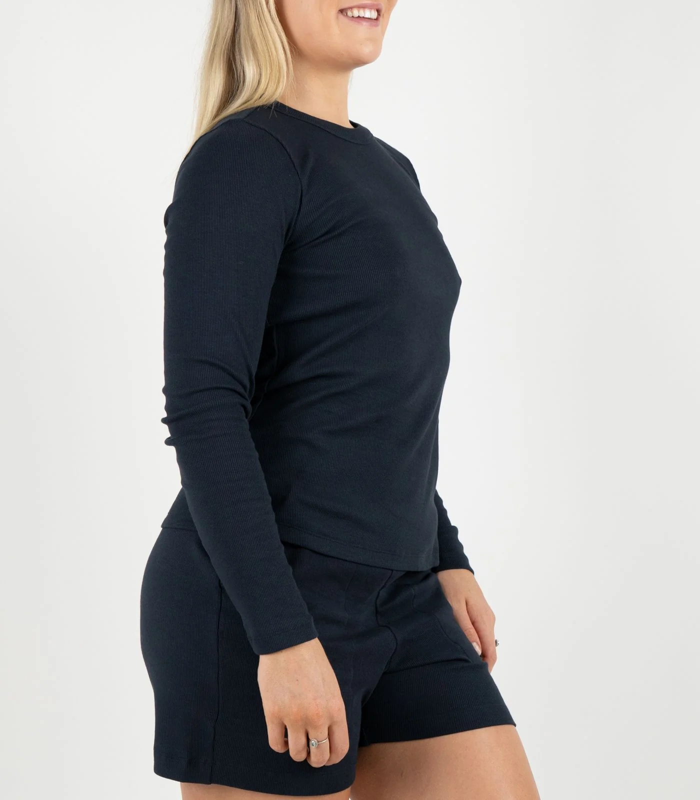 Organic Cotton Ribbed Long Sleeve Top - Image 25