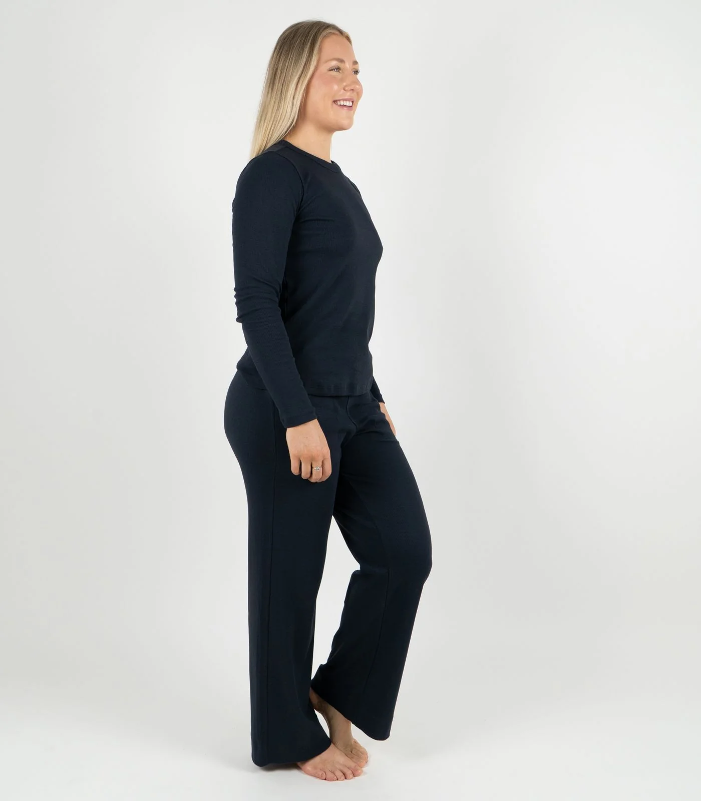 Organic Cotton Ribbed Long Sleeve Top - Image 26