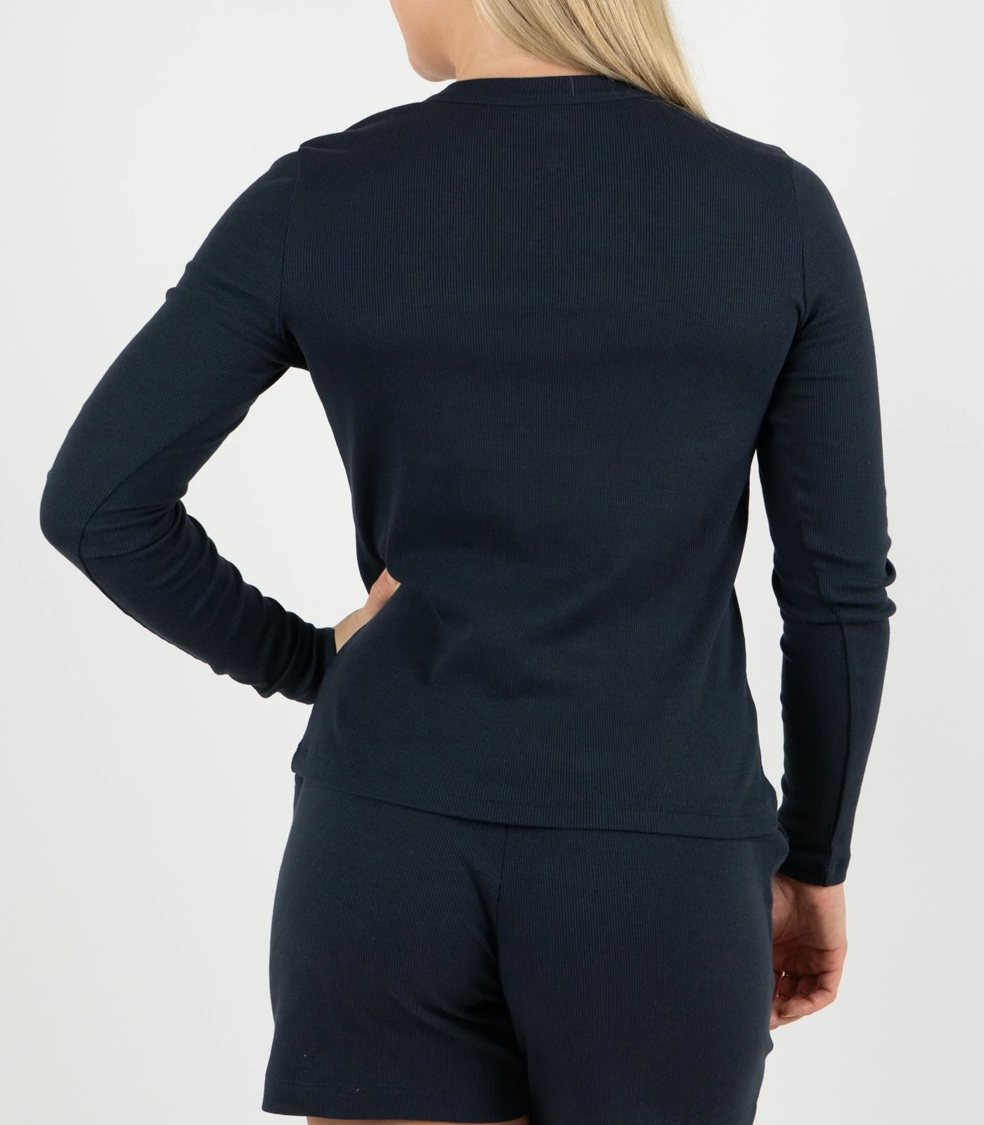 Organic Cotton Ribbed Long Sleeve Top - Image 28