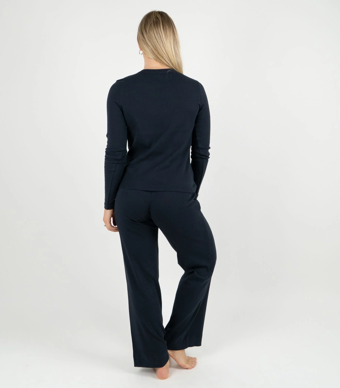 Organic Cotton Ribbed Long Sleeve Top - Image 29
