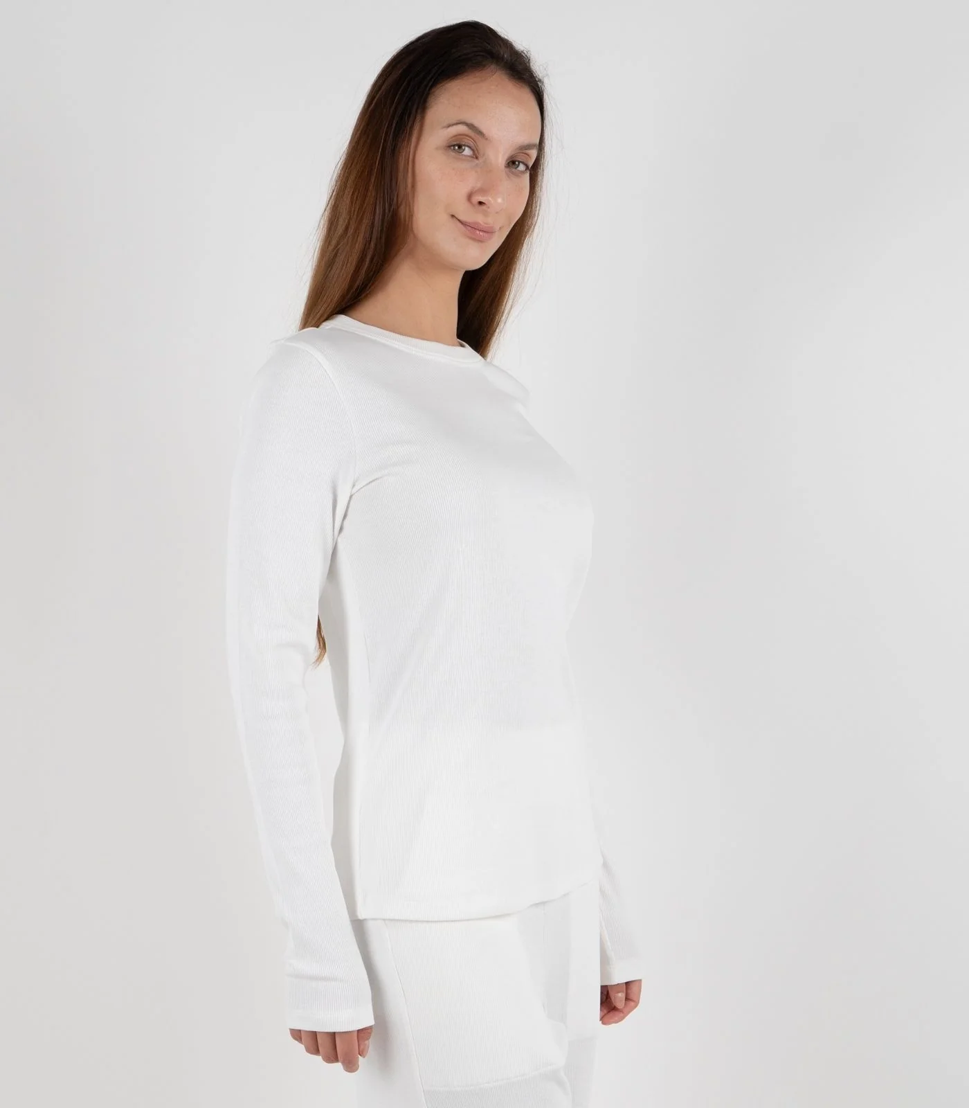 Organic Cotton Ribbed Long Sleeve Top - Image 4
