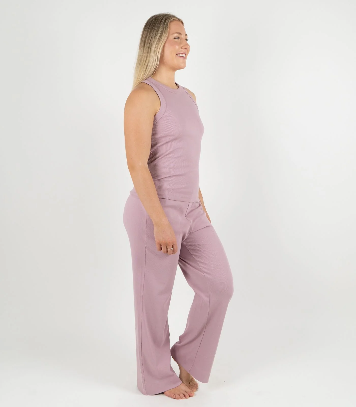 Organic Cotton Ribbed Racer Back Tank - Image 28