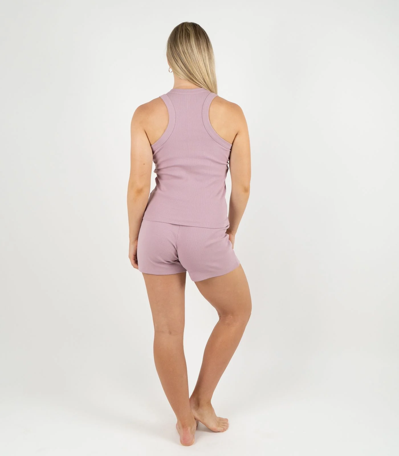 Organic Cotton Ribbed Racer Back Tank - Image 32