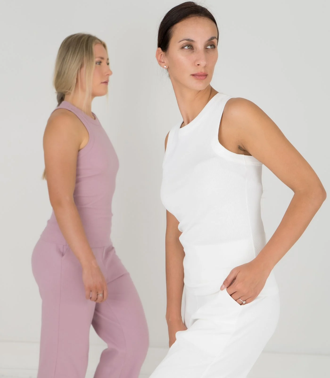 Organic Cotton Ribbed Racer Back Tank - Image 37