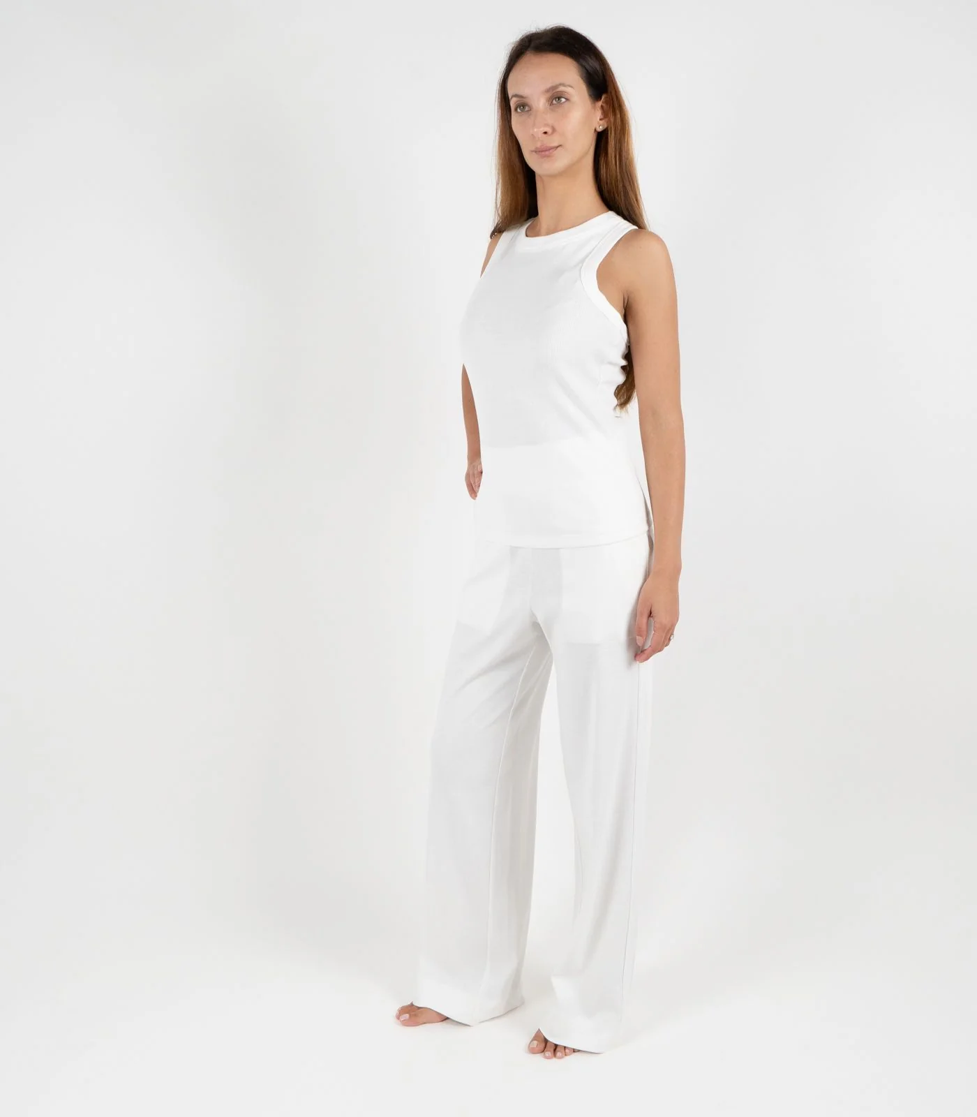 Organic Cotton Ribbed Racer Back Tank - Image 39