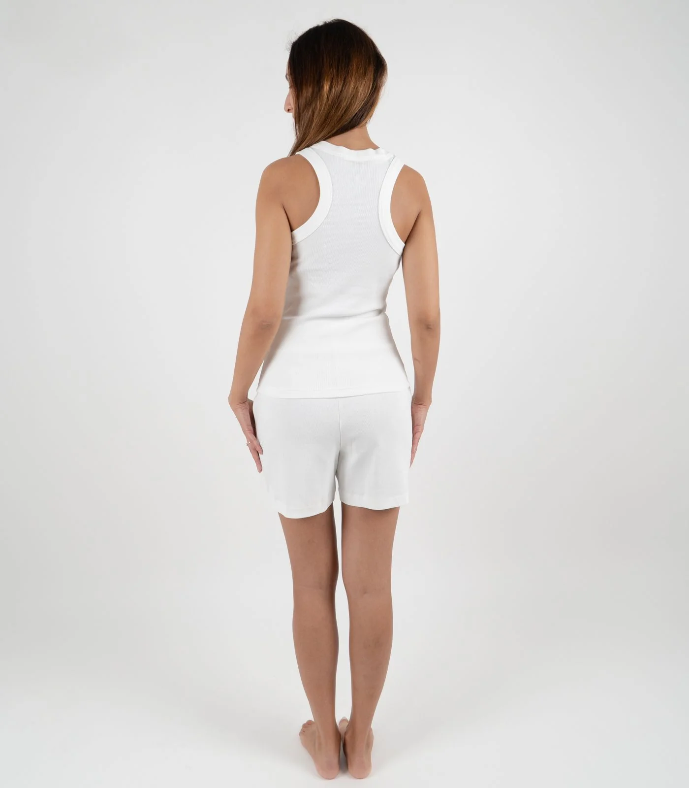Organic Cotton Ribbed Racer Back Tank - Image 43