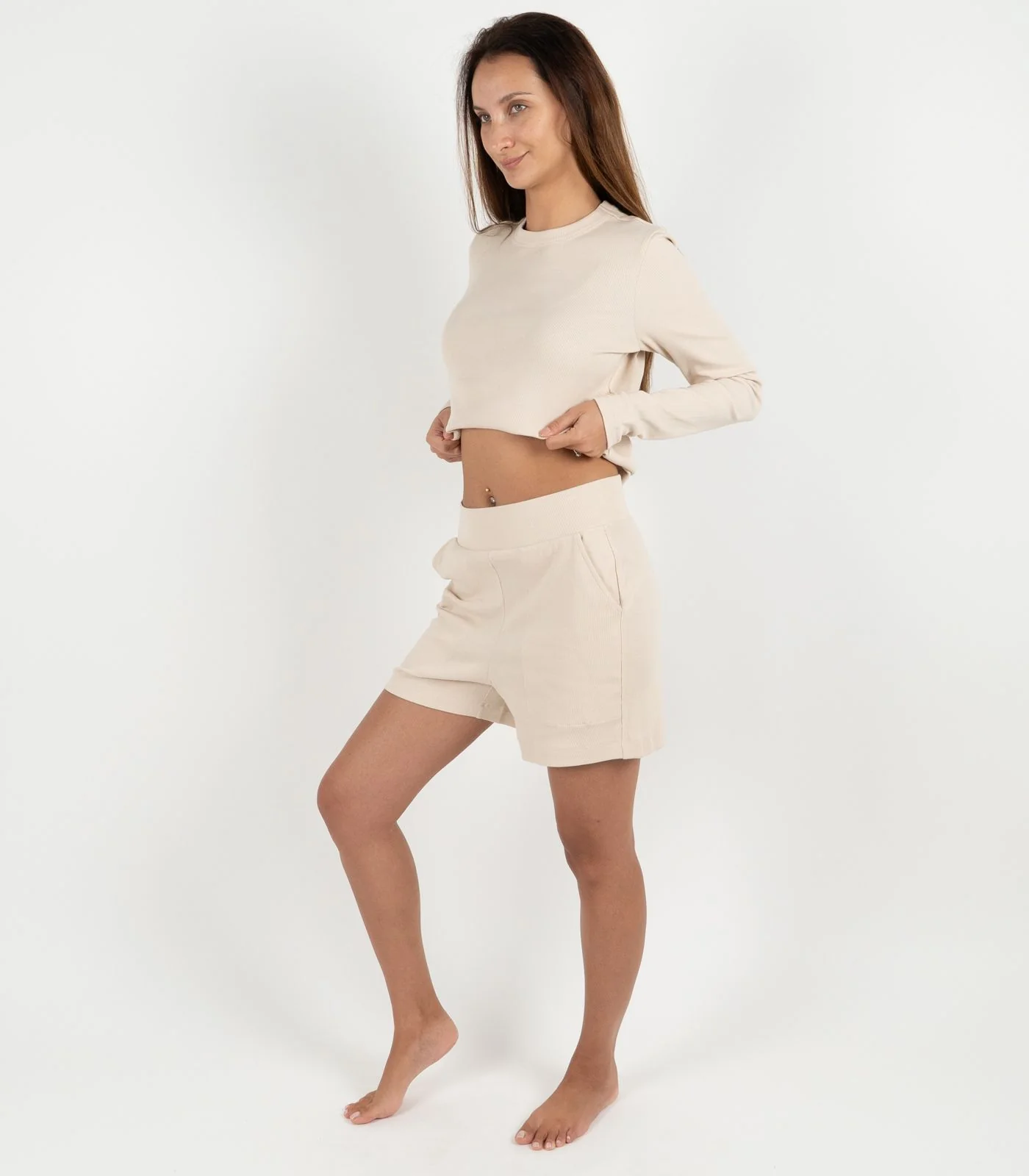 Organic Cotton Ribbed Shorts - Image 29