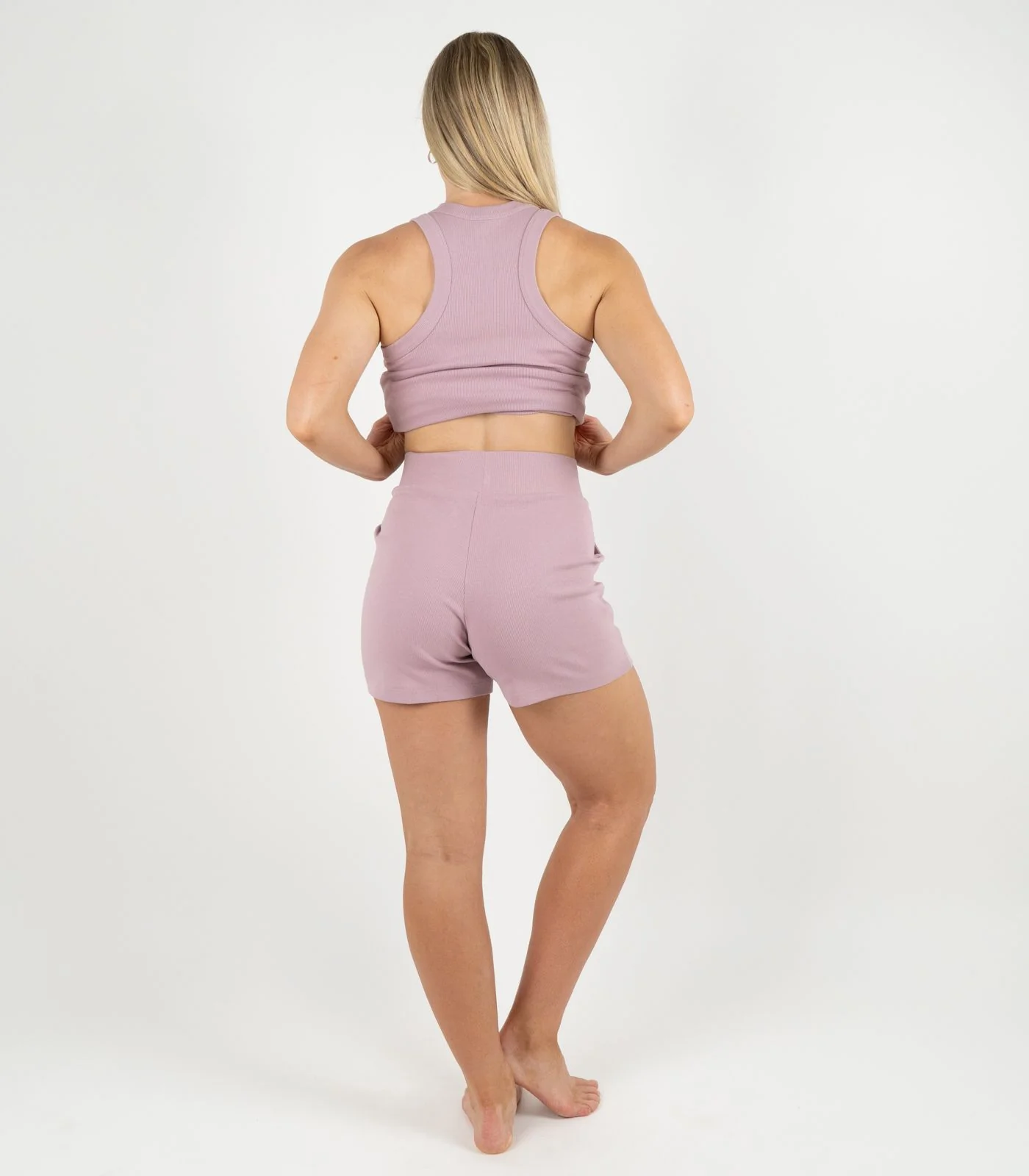 Organic Cotton Ribbed Shorts - Image 42